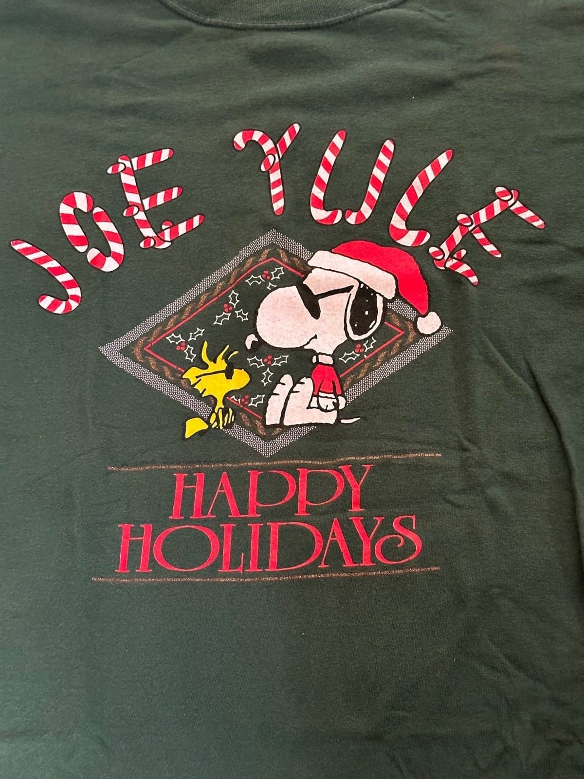 T-Shirt Joe Yule Snoopy Christmas Vintage Tee Adult Large Garment Graphics - Thumbnail 2