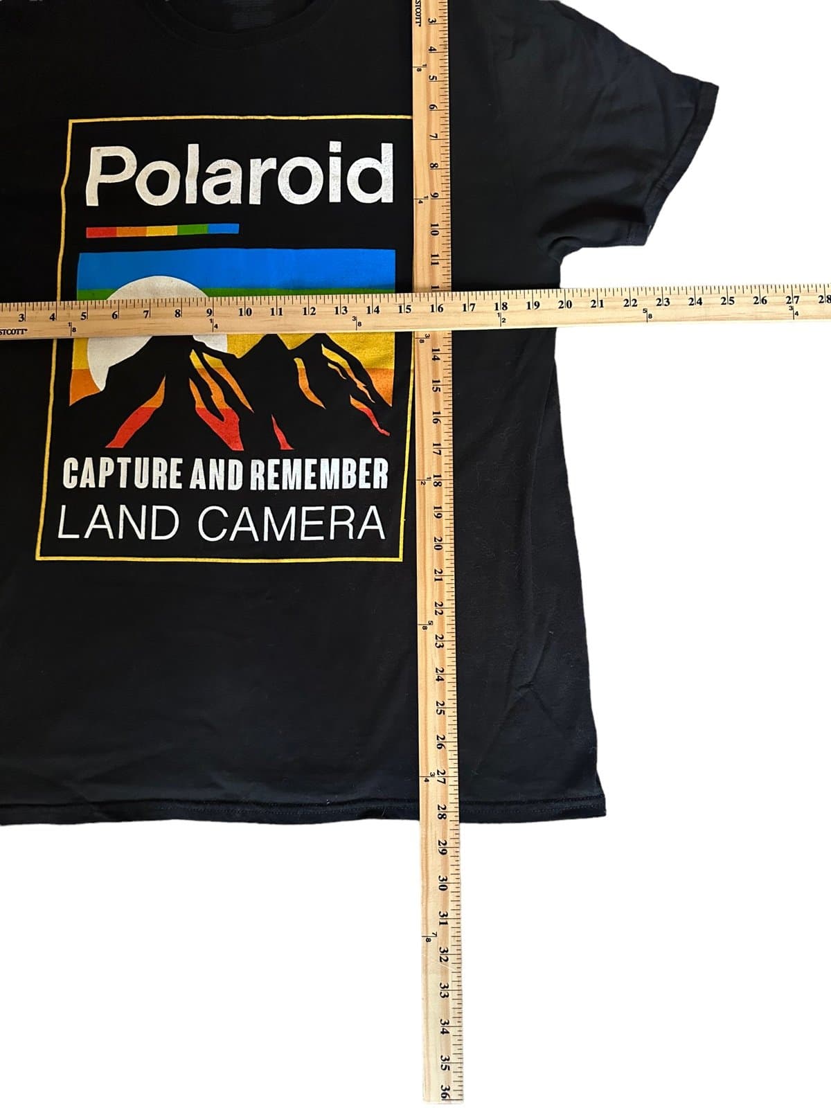 polaroid shirt ‘capture and remember land camera’ black size large - Thumbnail 2