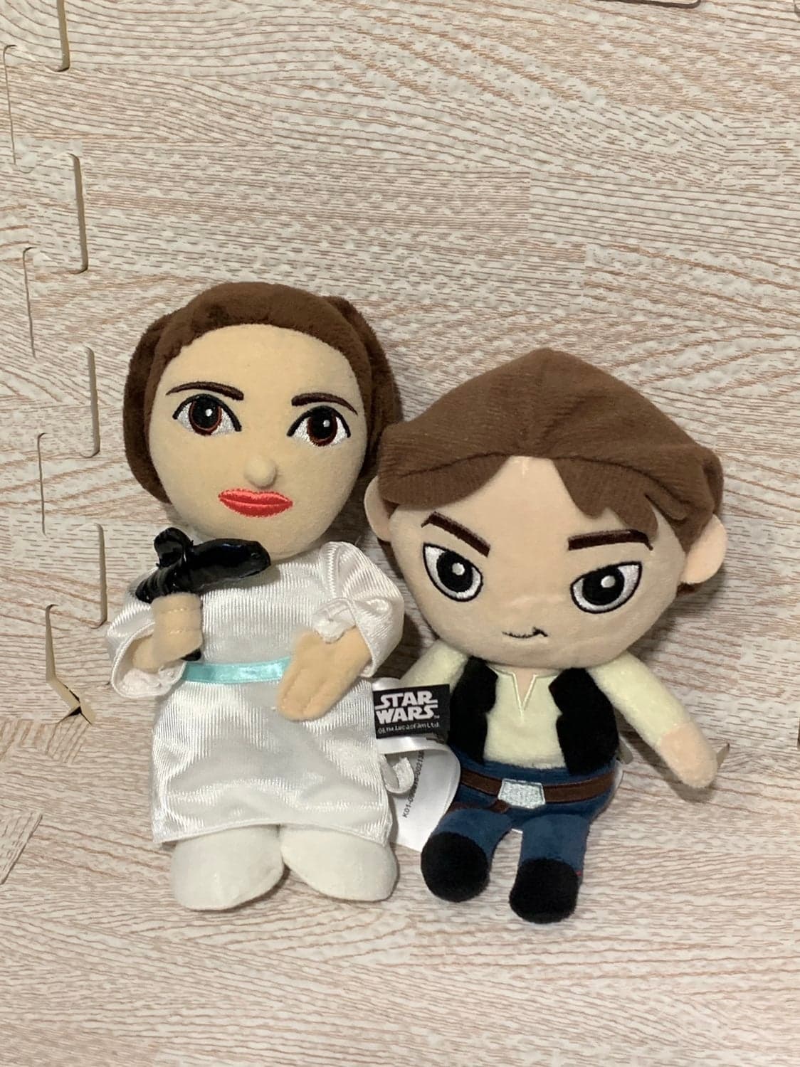 Small Luke and Leia Star Wars Plush Stuffy bundle