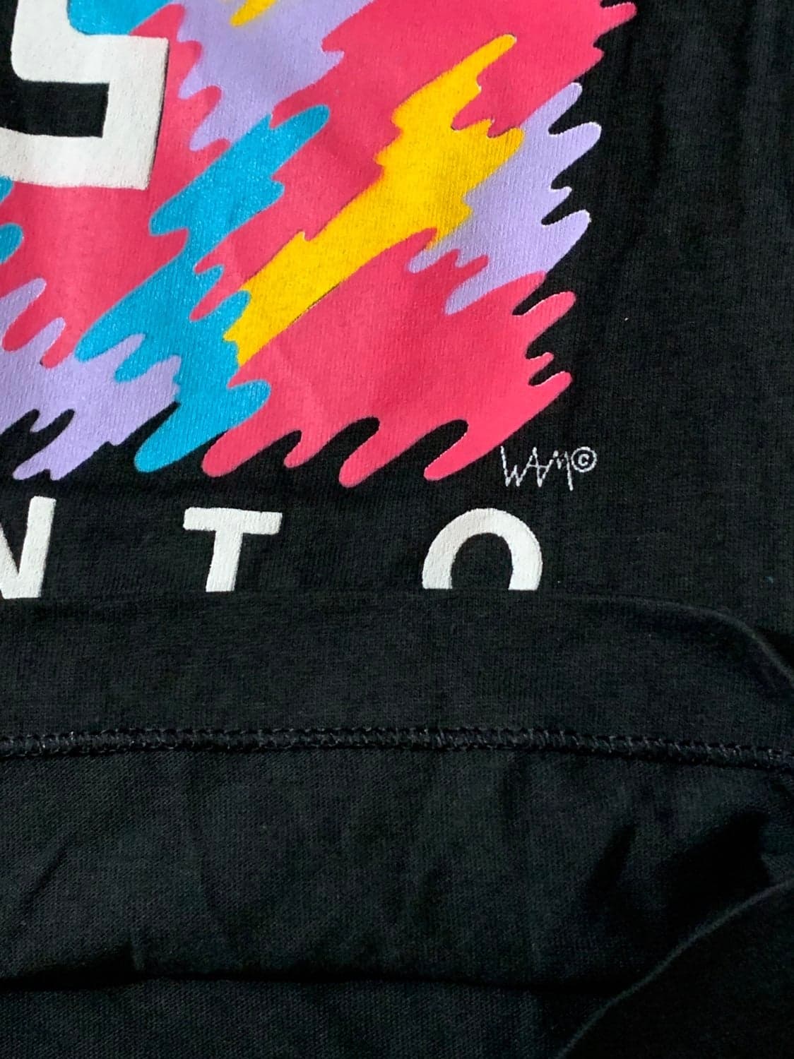 Vintage 90s Toronto Canada Single Stitch Graphic Tee T-Shirt Small Black Tourist - Thumbnail 4