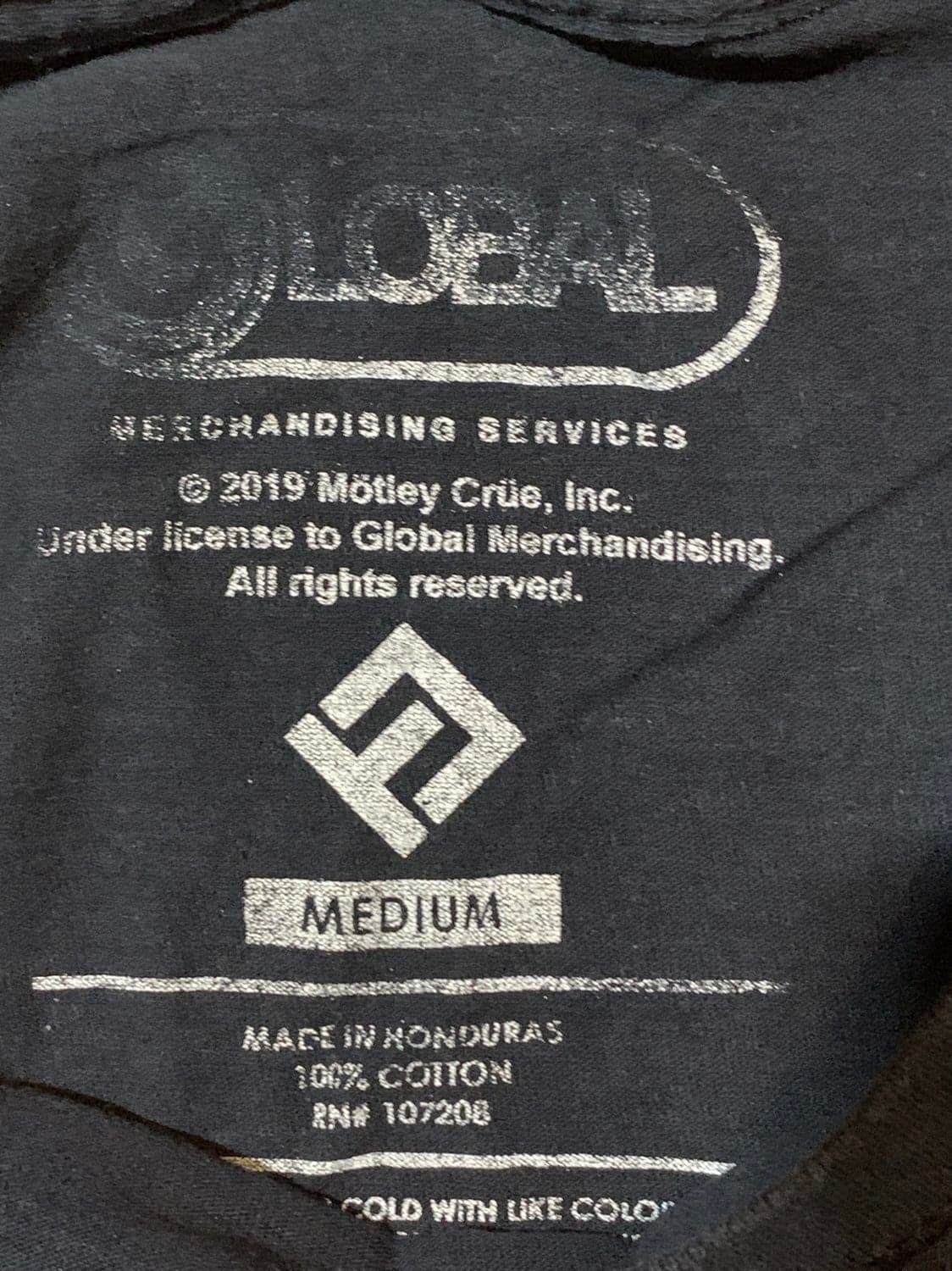 Urban Outfitters Retro Motley Crue Mens T-Shirt Medium - Thumbnail 4