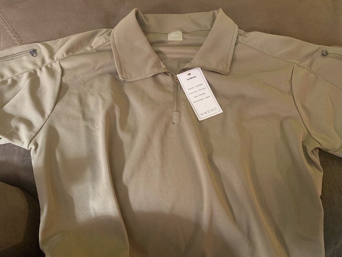 Men's Tacvasen Combat Polo Tactical T-Shirt Large - Thumbnail 5