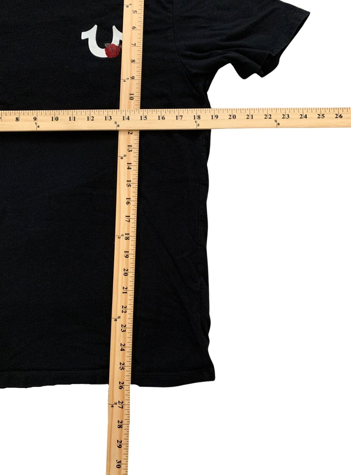 Mens Medium True Religion Graphic Roses Red black shirt - Thumbnail 5