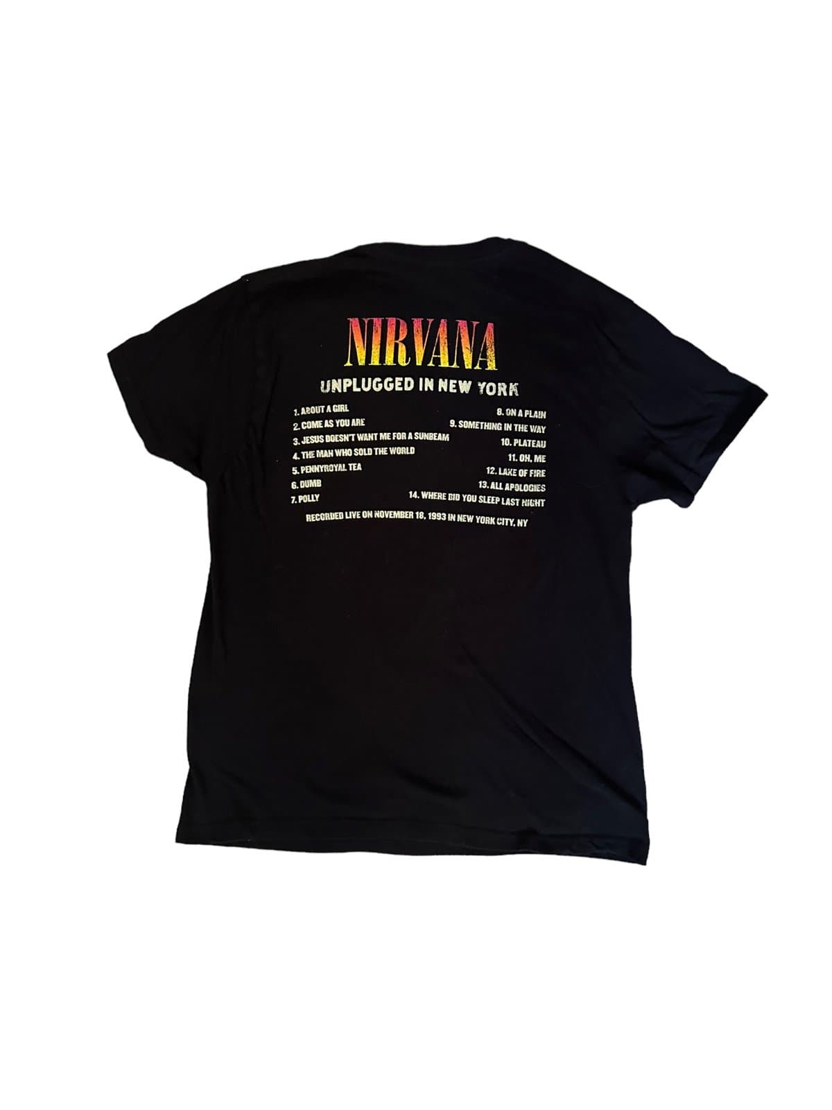 Nirvana: Unplugged In New York T-Shirt Medium - Thumbnail 2