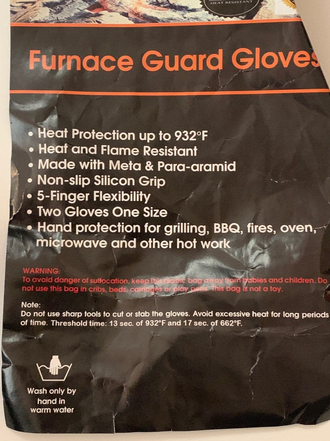 High Heat Furnace BBQ gloves - Thumbnail 4