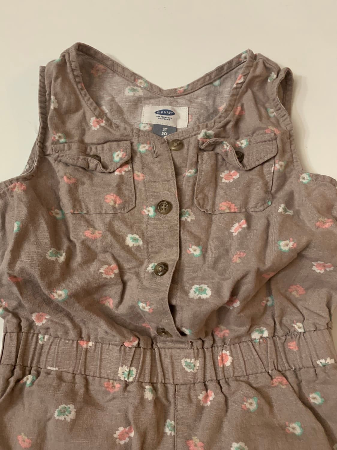 Old Navy 5T Romper Jumper Outfit - Thumbnail 3