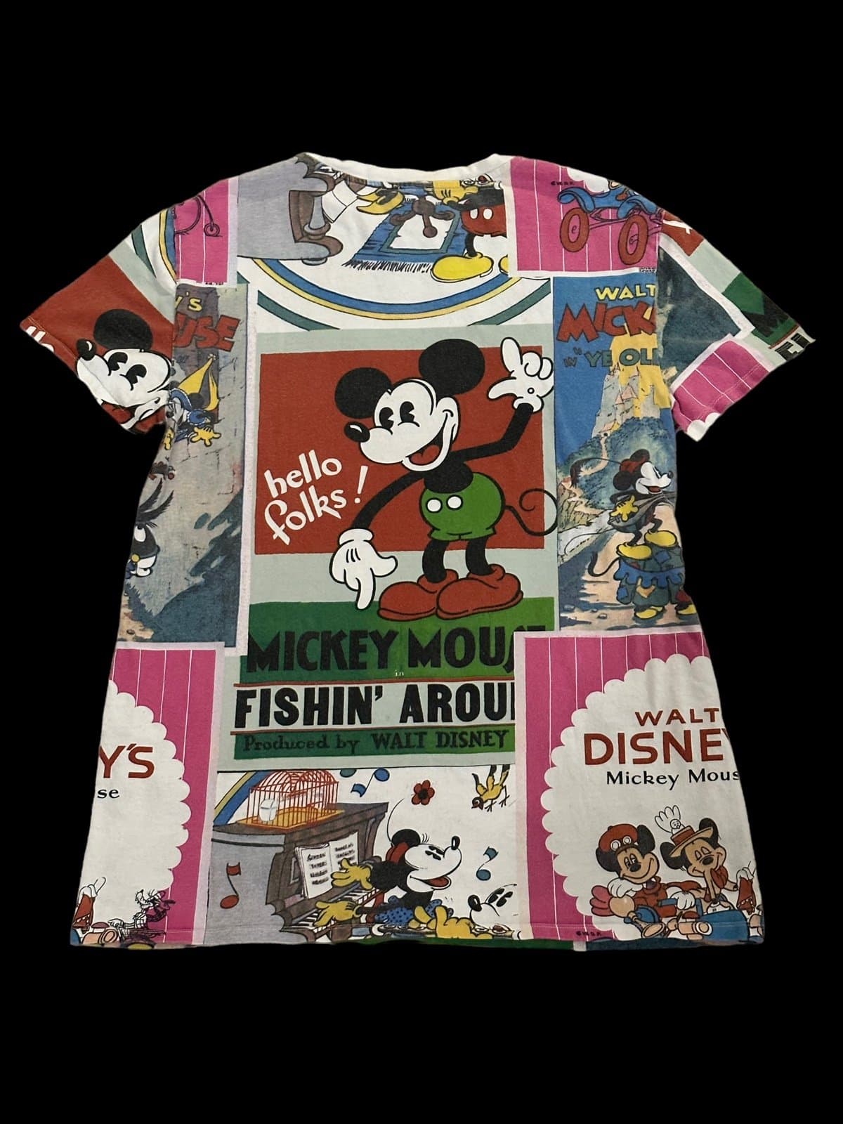 Zara x Disney S Small Mickey Mouse Retro Short Sleeve T Shirt Cartoon MiniDress - Thumbnail 2