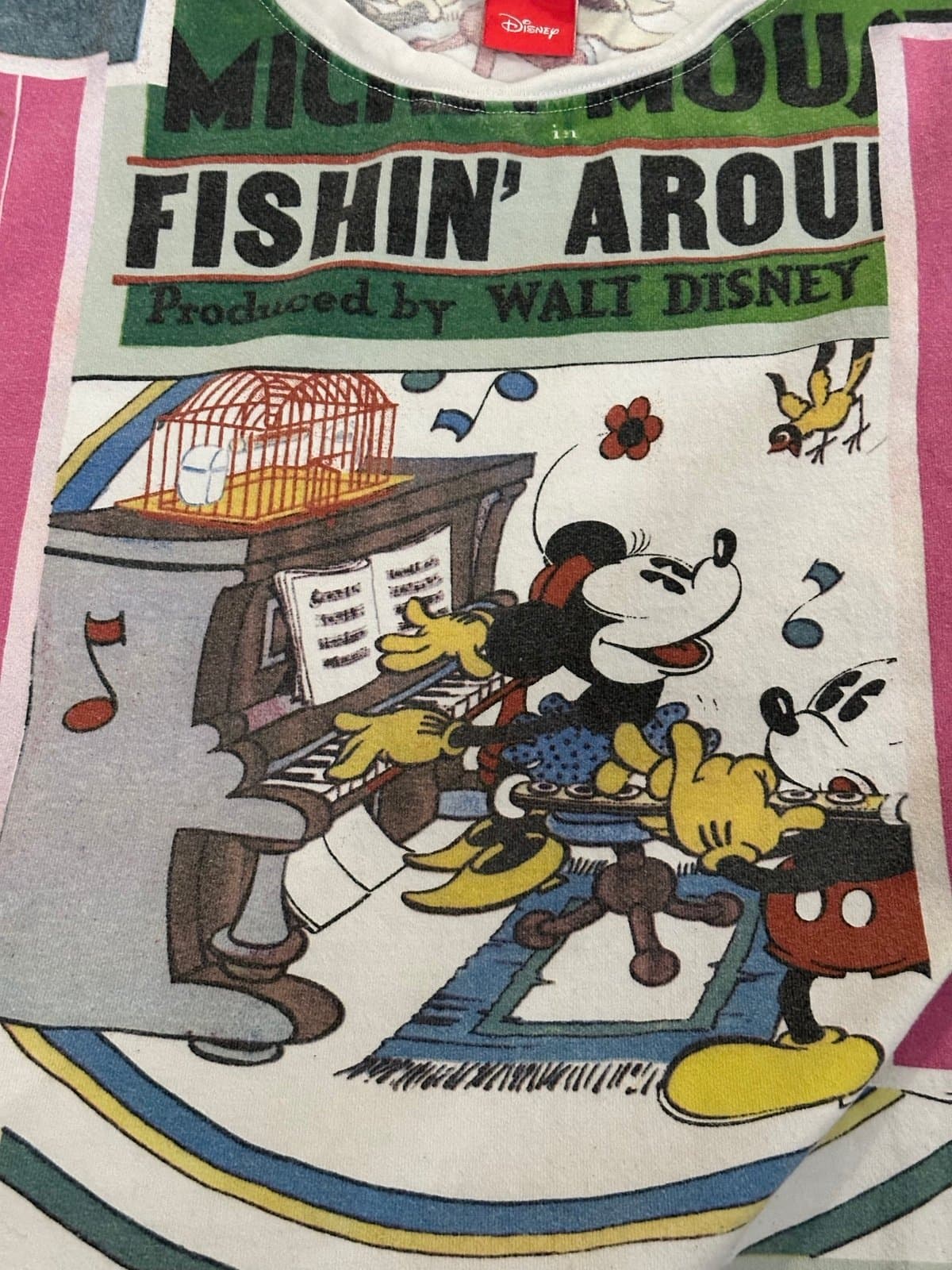 Zara x Disney S Small Mickey Mouse Retro Short Sleeve T Shirt Cartoon MiniDress - Thumbnail 6