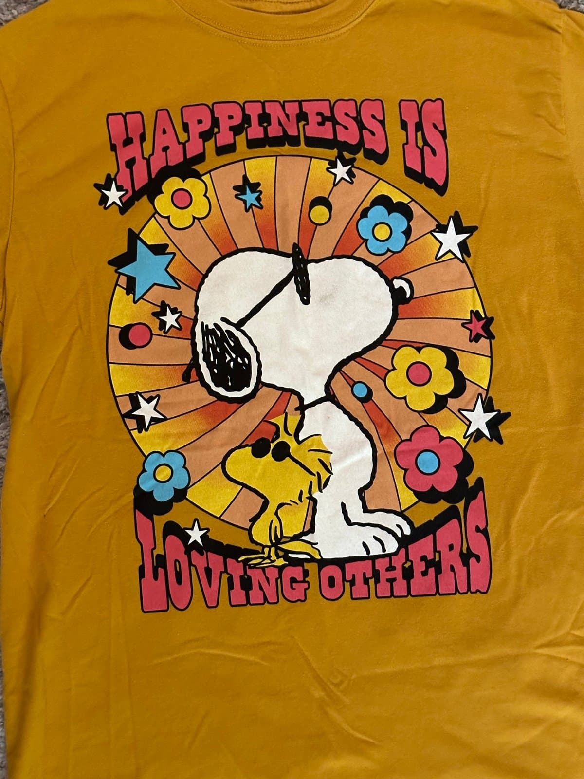 Peanuts Snoopy Happiness T-Shirt Womens medium - Thumbnail 2