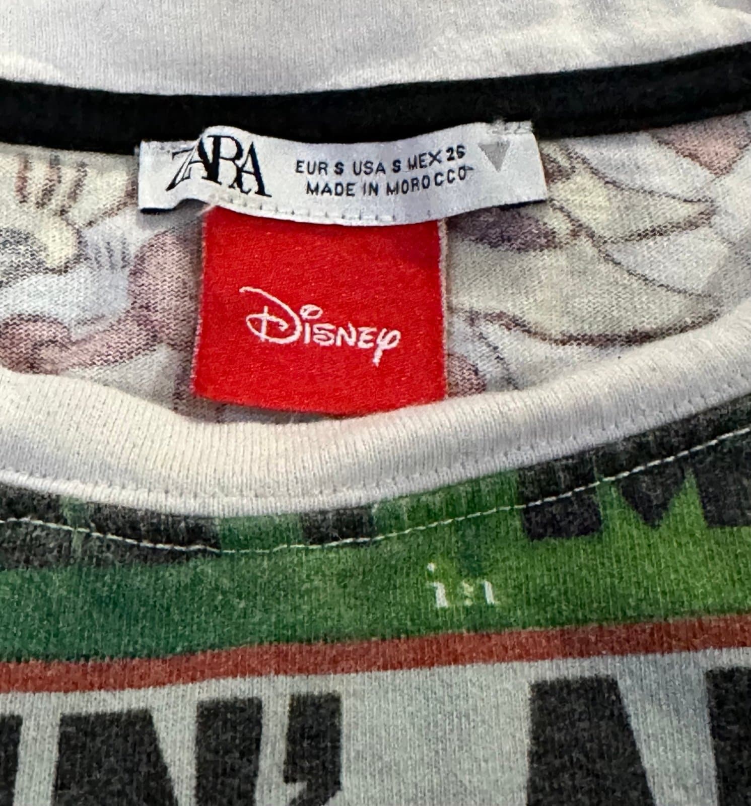 Zara x Disney S Small Mickey Mouse Retro Short Sleeve T Shirt Cartoon MiniDress - Thumbnail 4