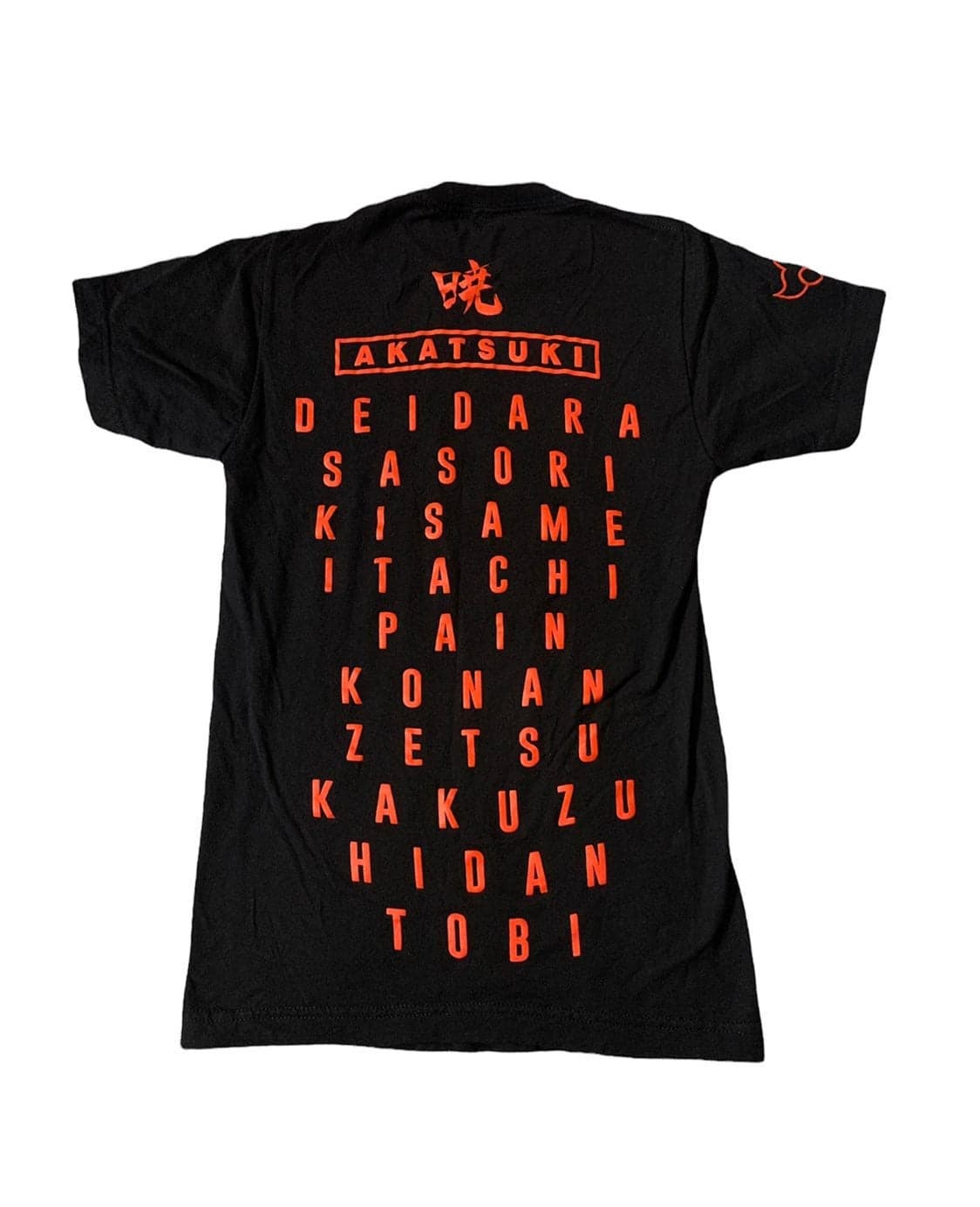 Akatsuki Naruto Shippuden Double sided T-Shirt Mens XS Anime - Thumbnail 2