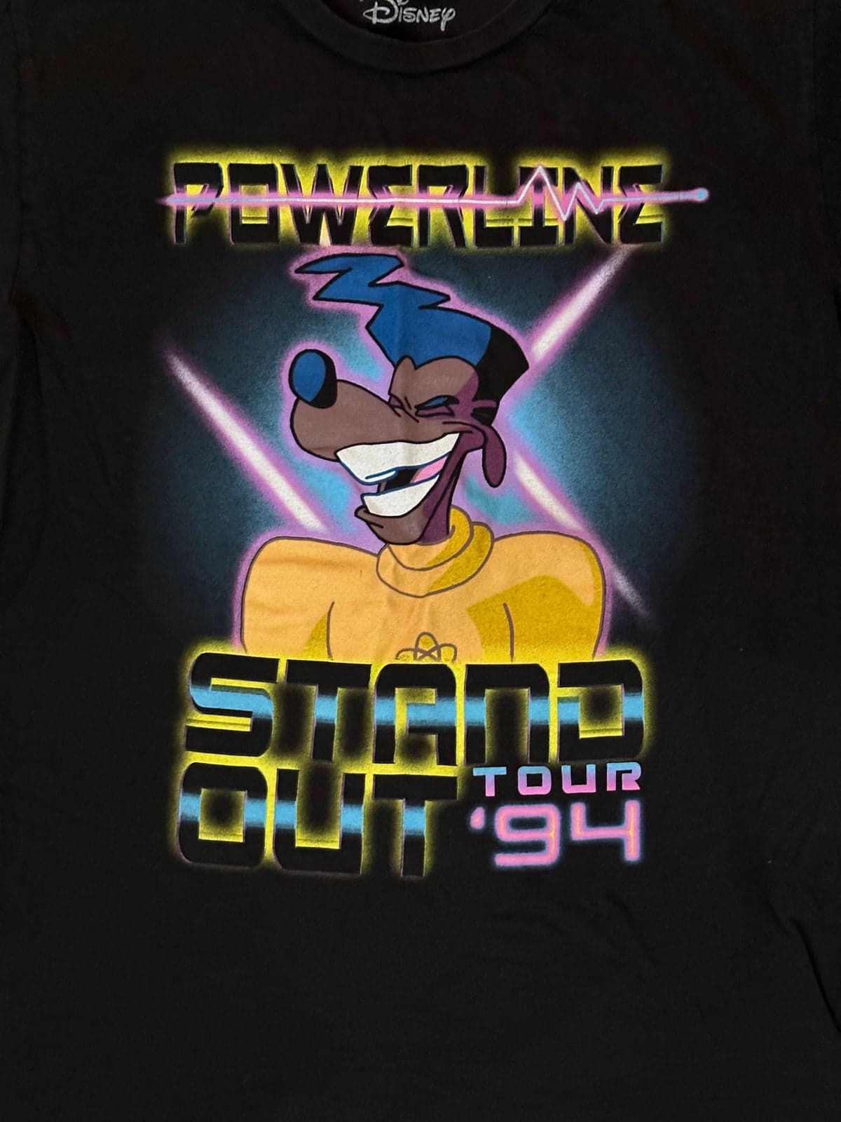 Disney Powerline Stand Out Tour A Goofy Movie T-Shirt Mens Small - Thumbnail 4