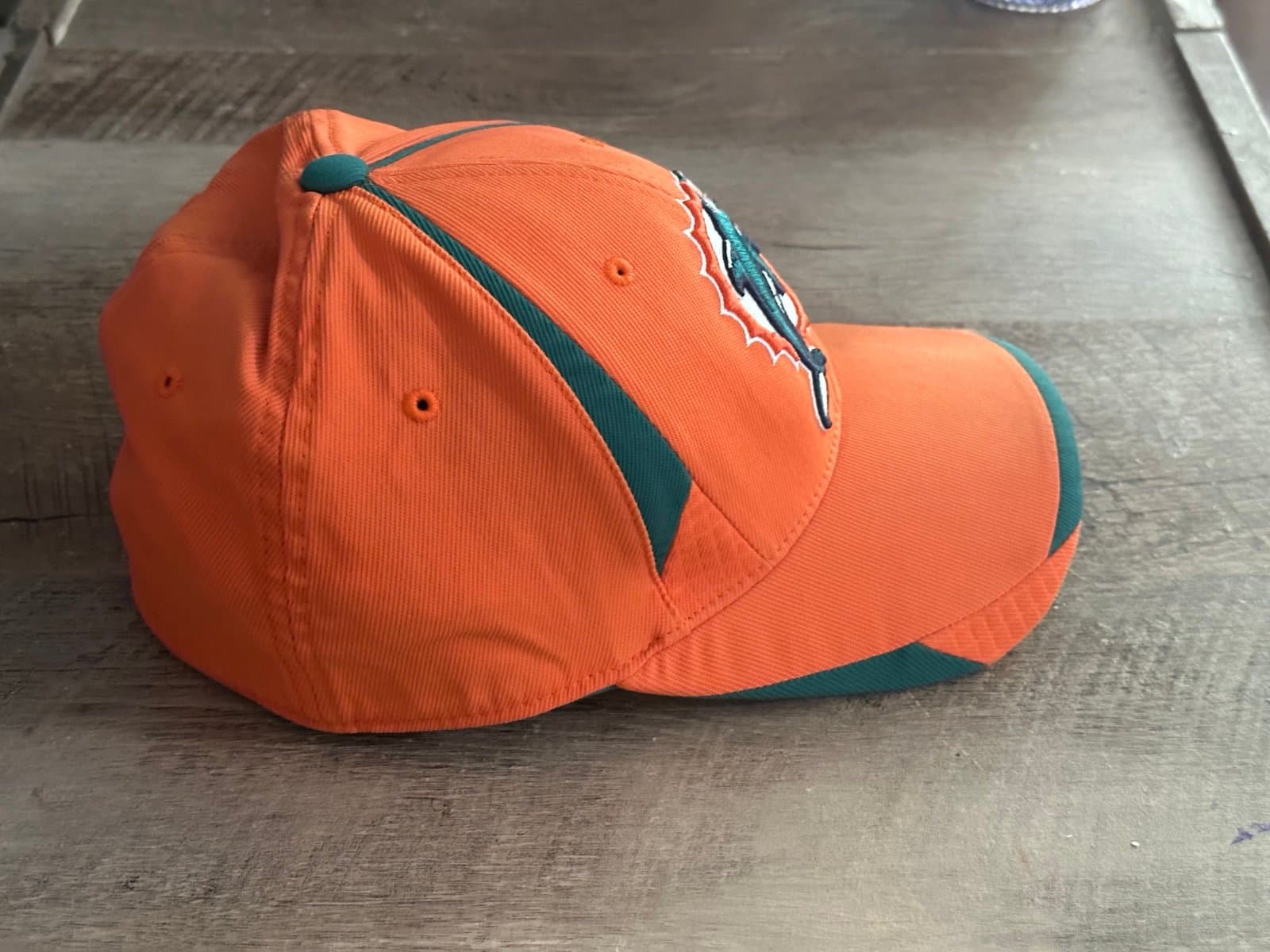 Miami Dolphins Reebok Fitted Hat Cap Small/Medium - Thumbnail 4