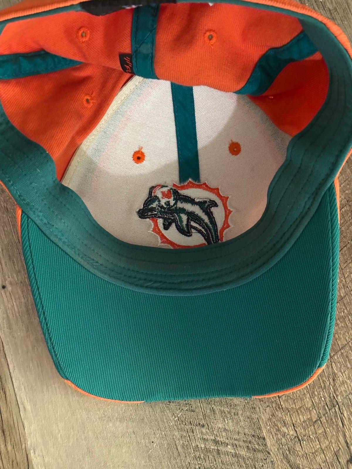 Miami Dolphins Reebok Fitted Hat Cap Small/Medium - Thumbnail 6