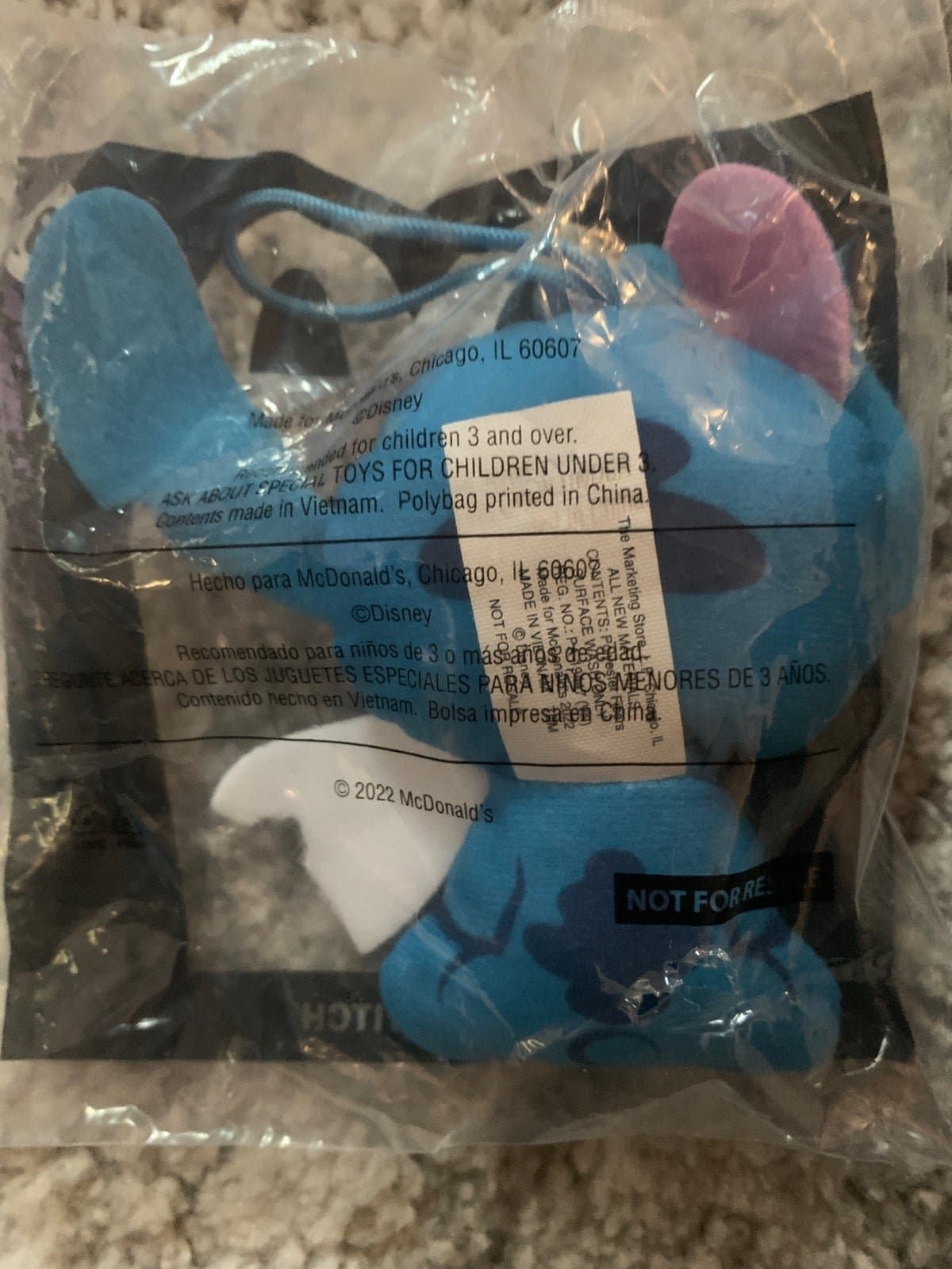 2022 McDonald's Happy Meal Disney STITCH TOYS #8 Mischief Stitch Sealed - Thumbnail 2
