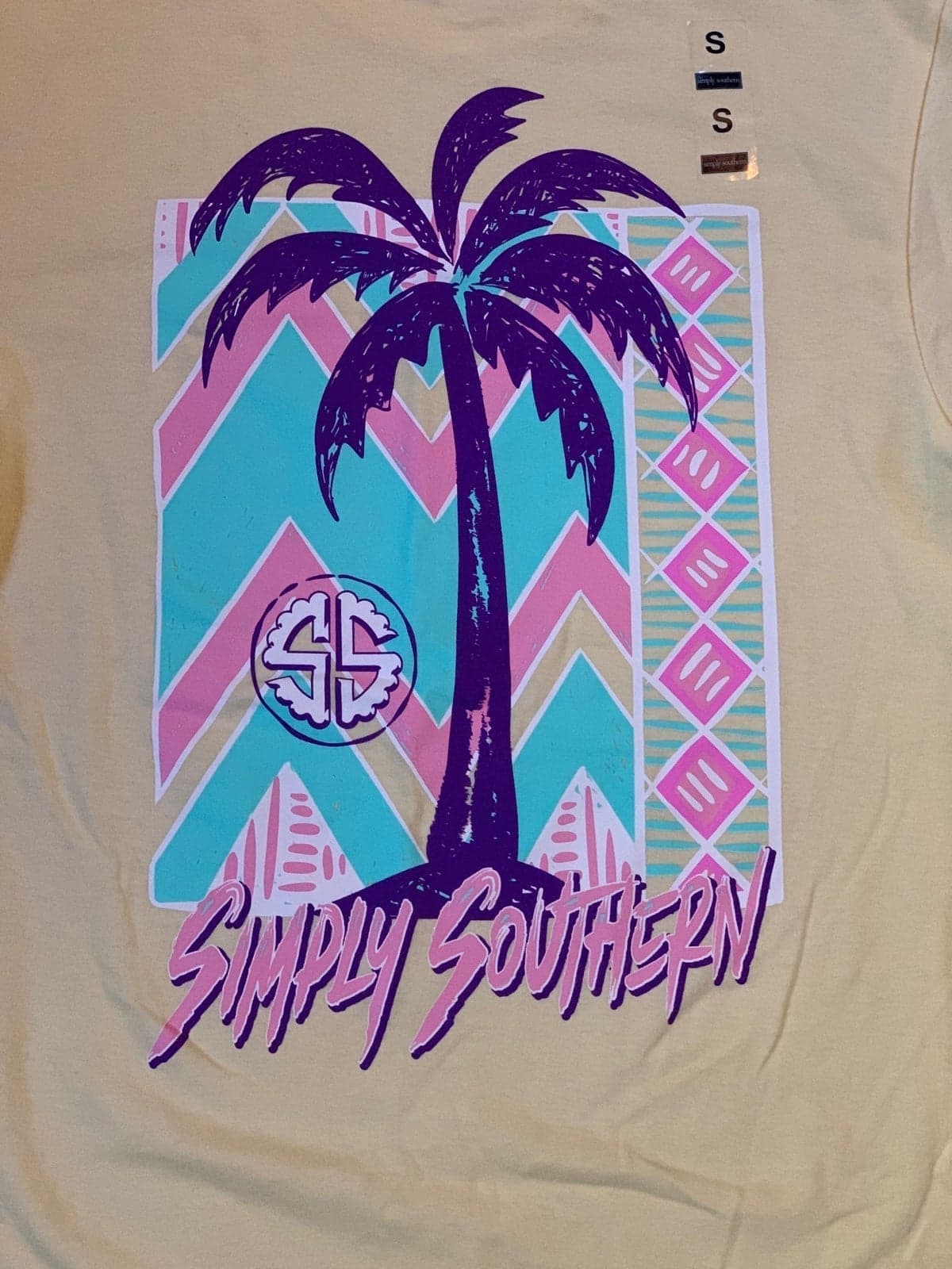 Simply Southern Palm Trees T-Shirt size Small summer tee - Thumbnail 2