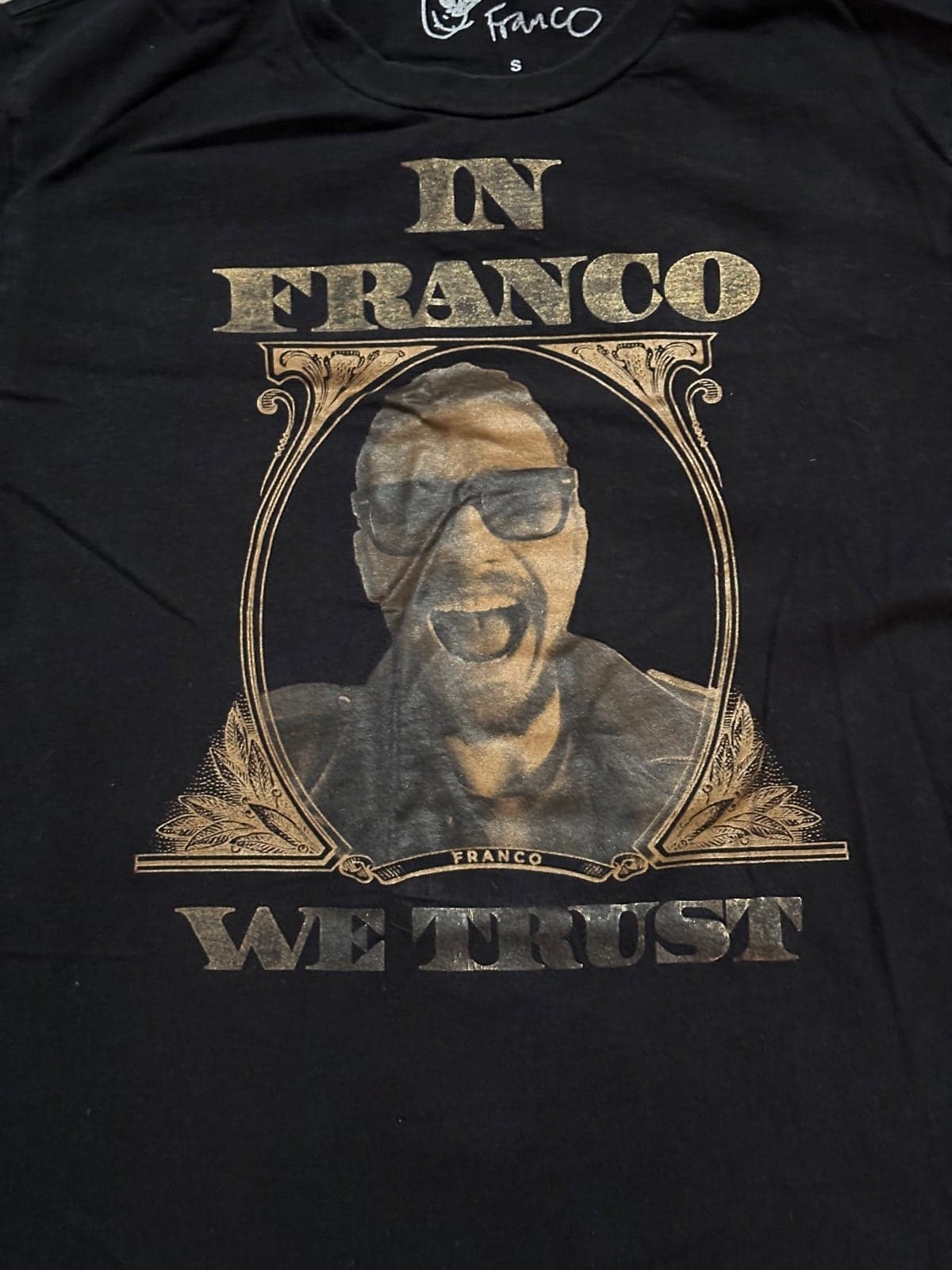 James Franco Graphic T-Shirt Mens size Small In Franco we trust - Thumbnail 2