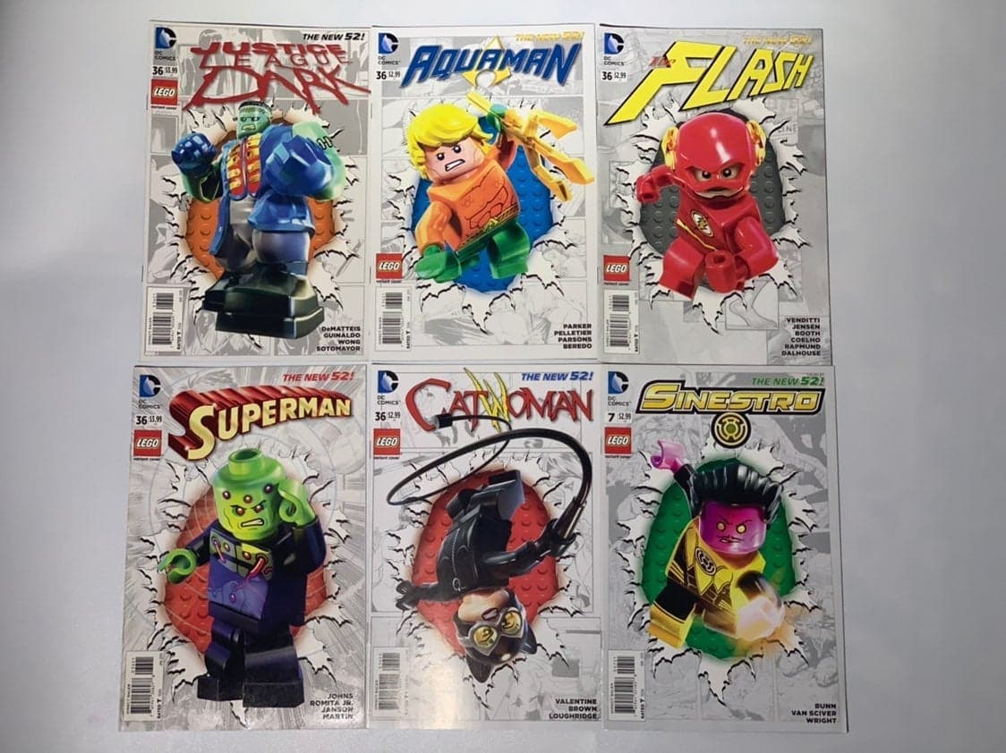 Lot 6 The New 52 Lego Variation Comics