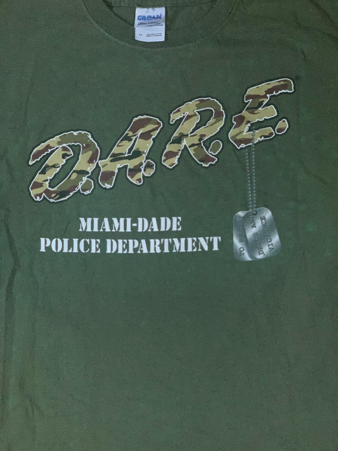 DARE Miami Dade Police Department Camo T-Shirt - Thumbnail 4