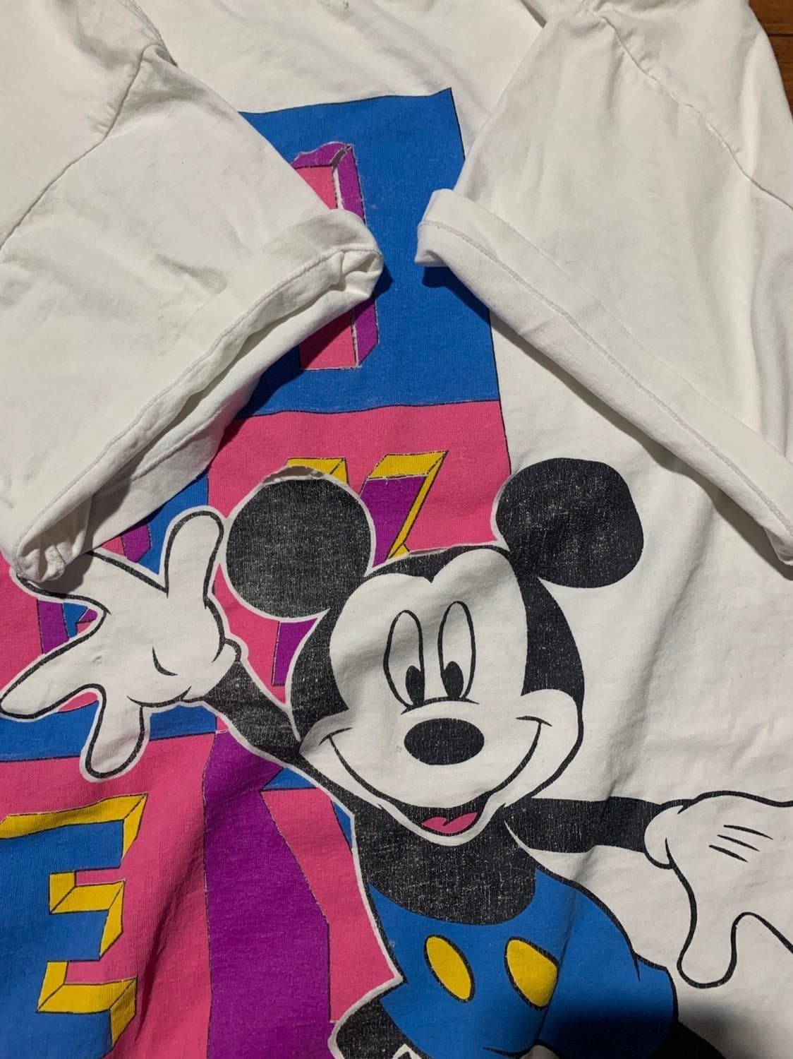 Trashed Vintage Disney OSFA single stitch mickey mouse tee - Thumbnail 10