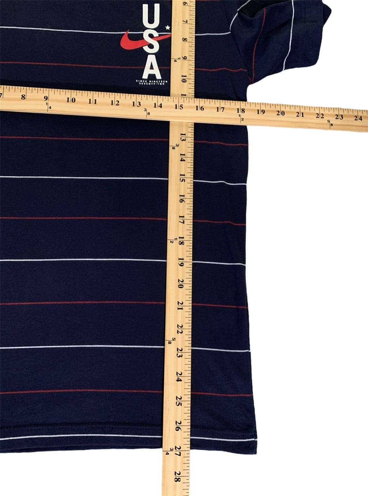 Mens Nike Olympic T-Shirt Striped Small embroidered - Thumbnail 5