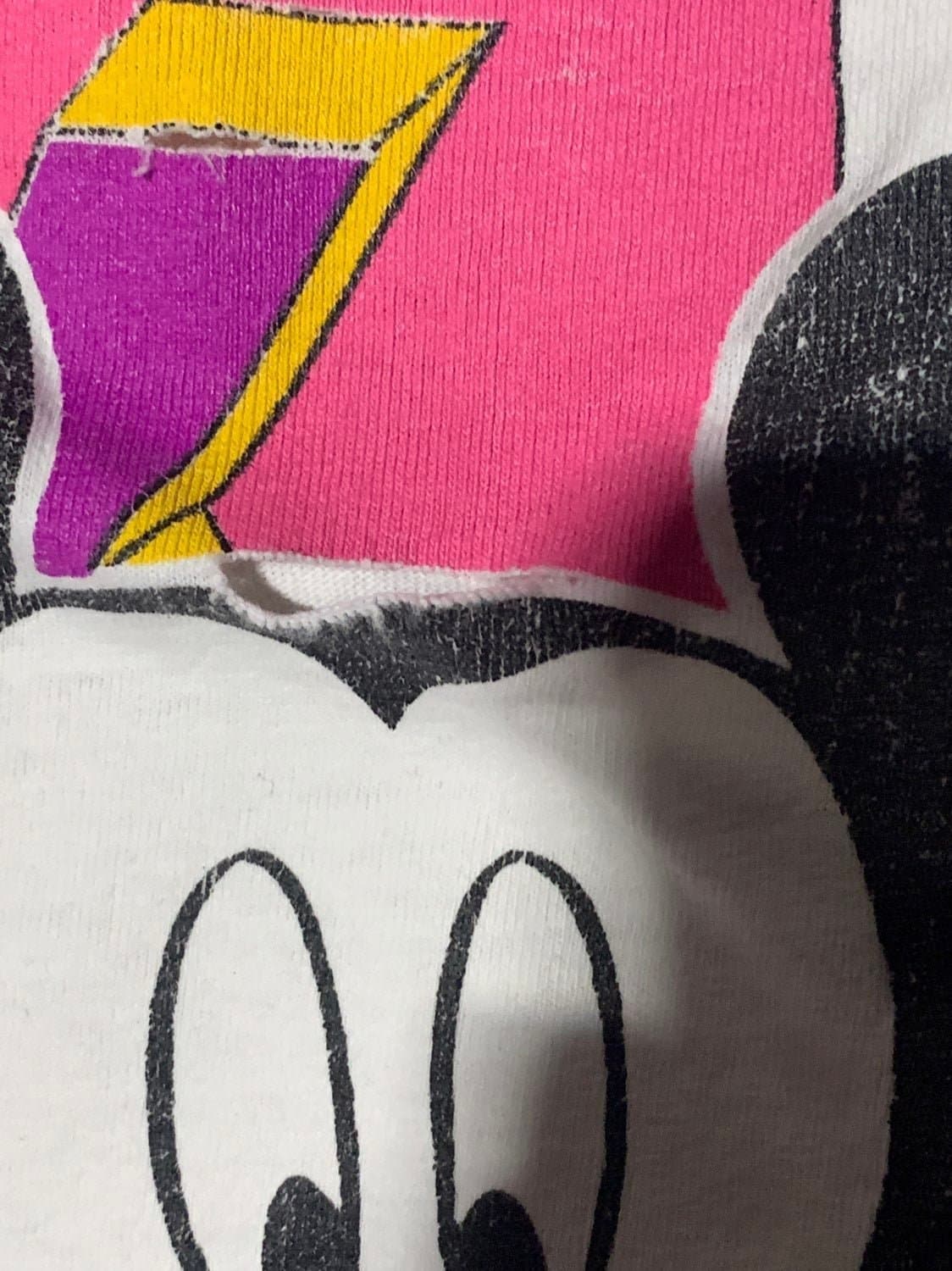 Trashed Vintage Disney OSFA single stitch mickey mouse tee - Thumbnail 5