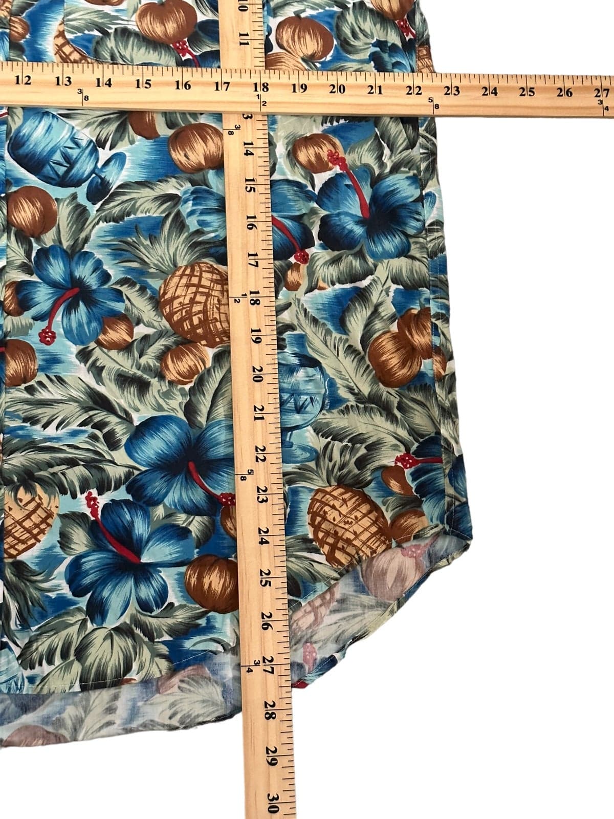 Tommy Hilfiger Hawaiian Tropical Shirt Buttoned Long Sleeve Mens Medium Vtg - Thumbnail 4