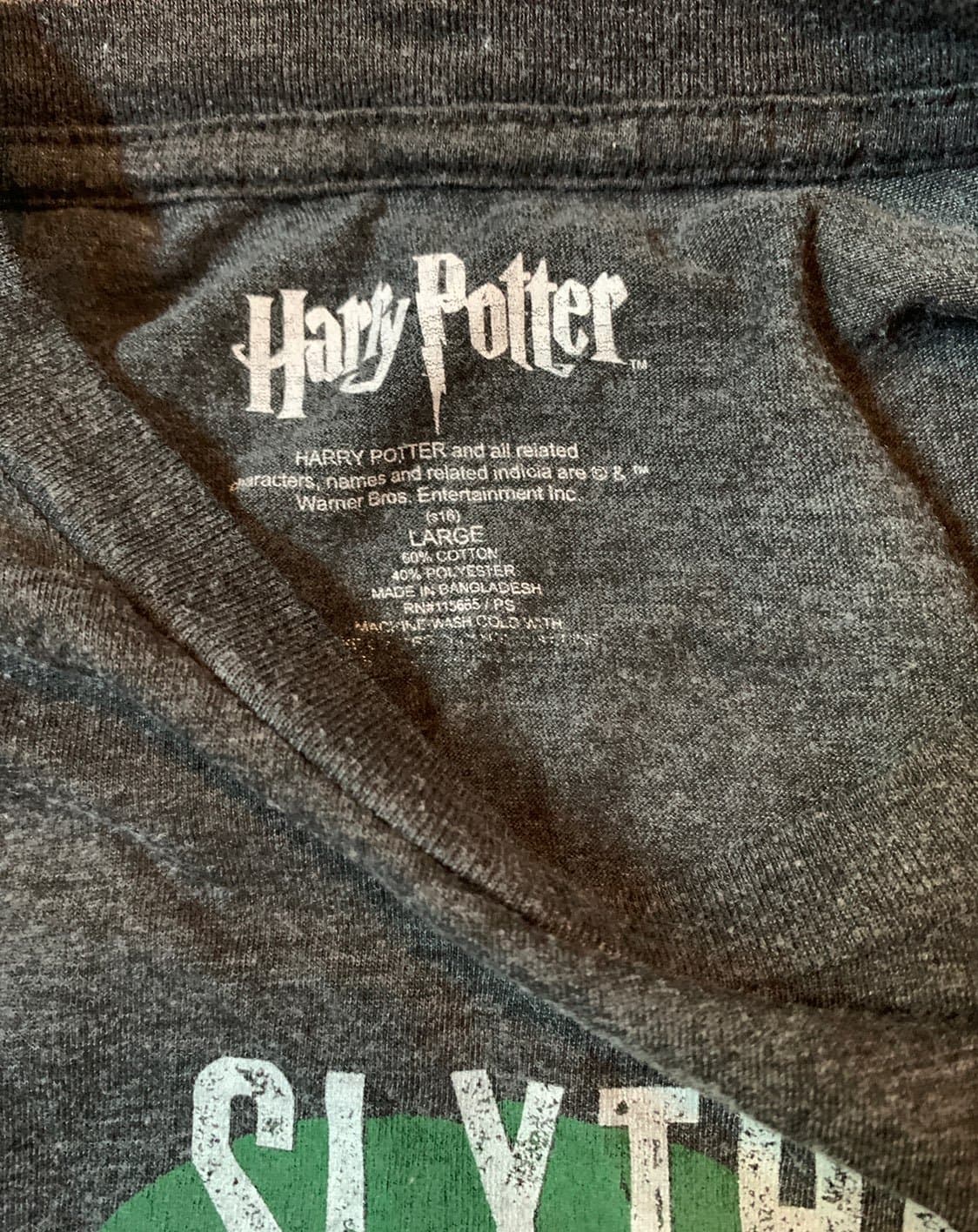Men's Harry Potter Slytherin Tee size Large - Thumbnail 4