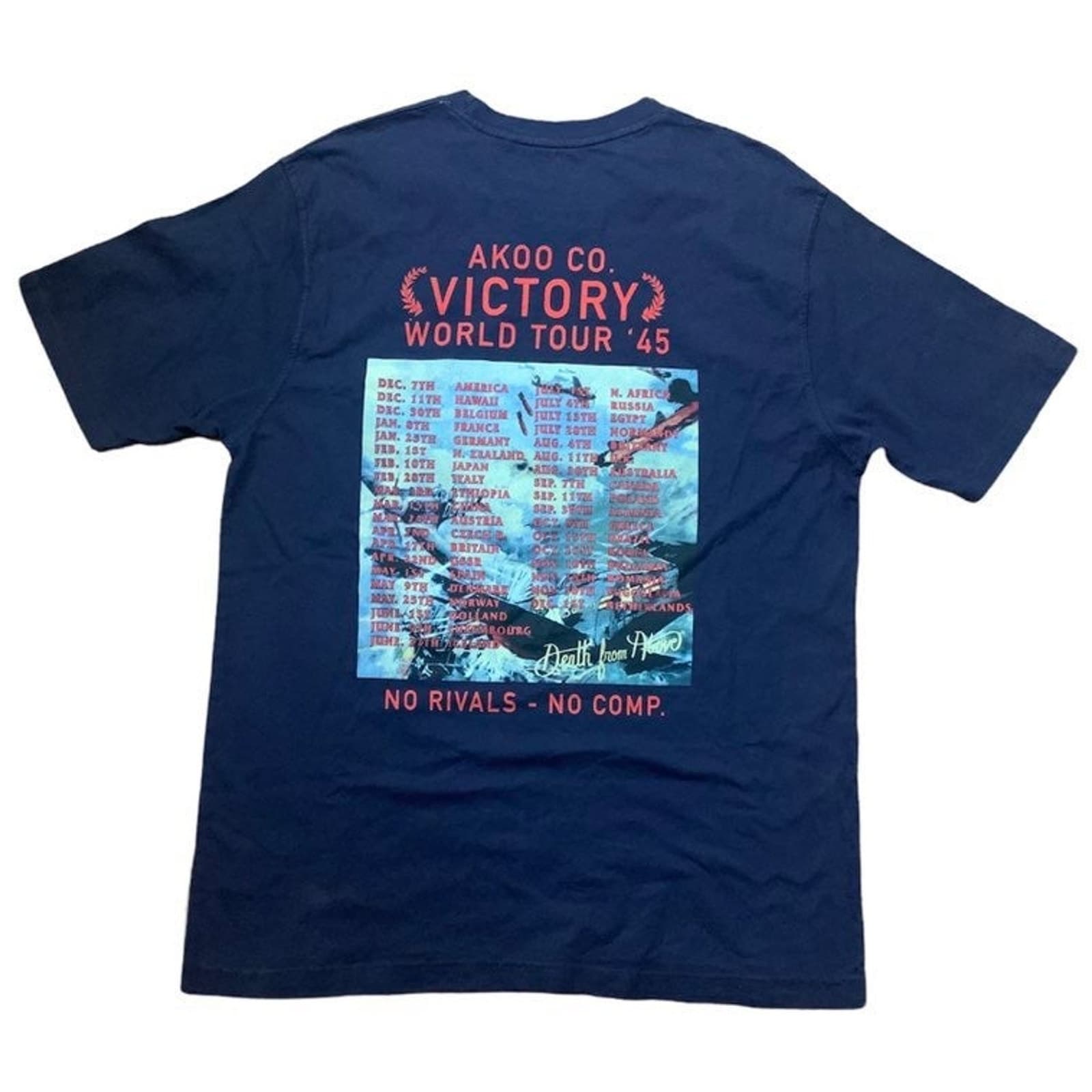 AKOO Brand T-SHIRT Veteran's Victory Tour Men's Sz 3XL No Guts No Glory - Thumbnail 2