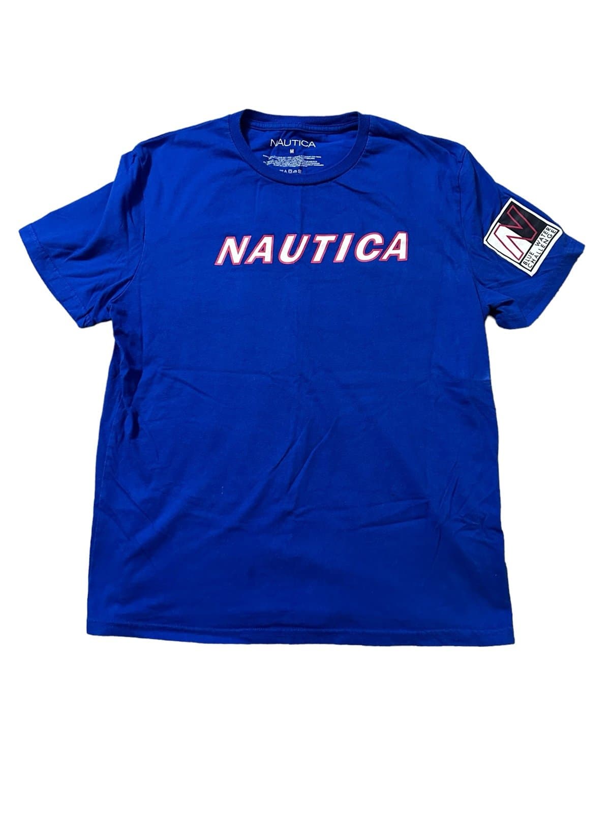 Nautica Men’s bright Blue Water Challenge T-Shirt M