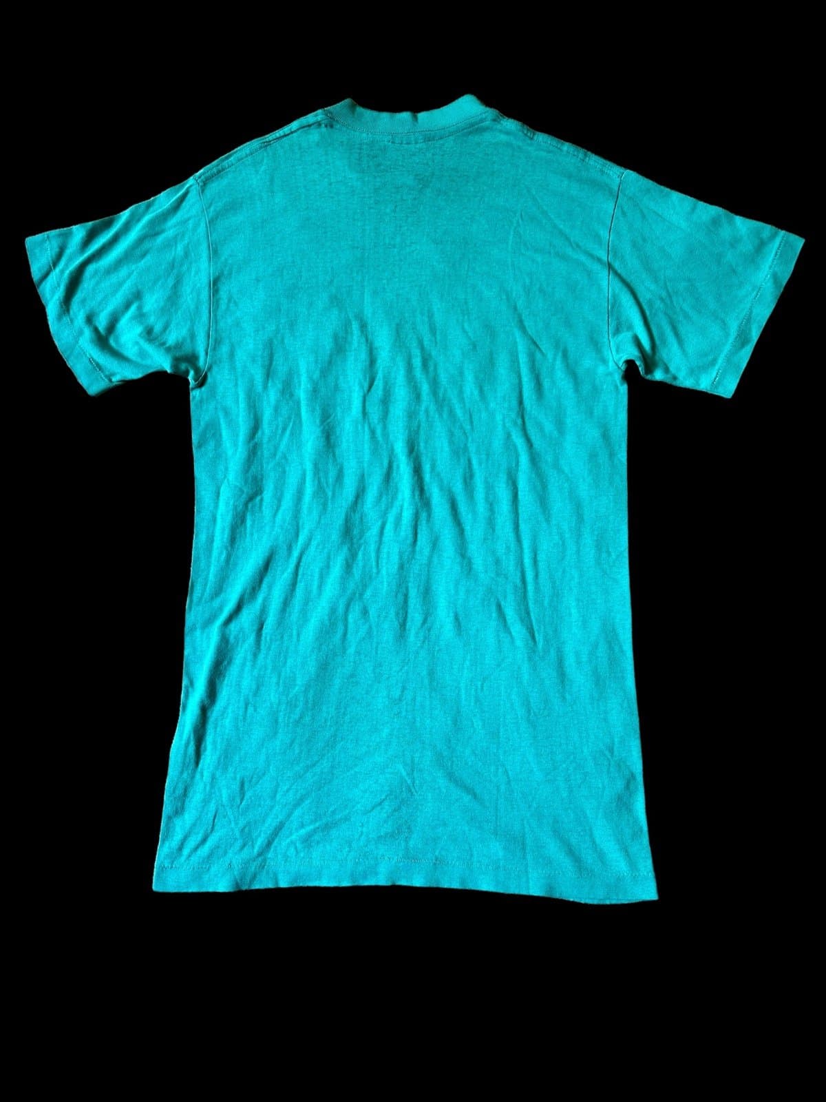Vintage 70s Tshirt Nassau Bahamas Paper Thin Medium Fits Small Green Graphic - Thumbnail 3