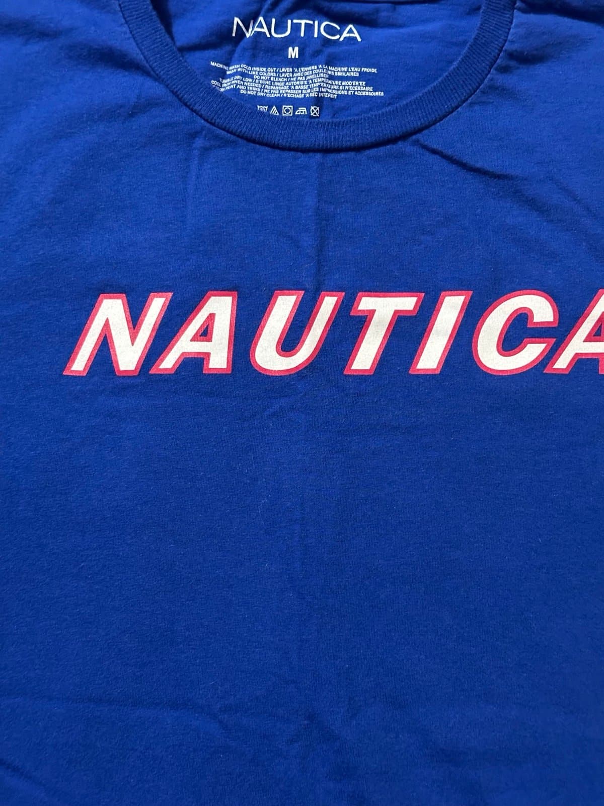 Nautica Men’s bright Blue Water Challenge T-Shirt M - Thumbnail 4
