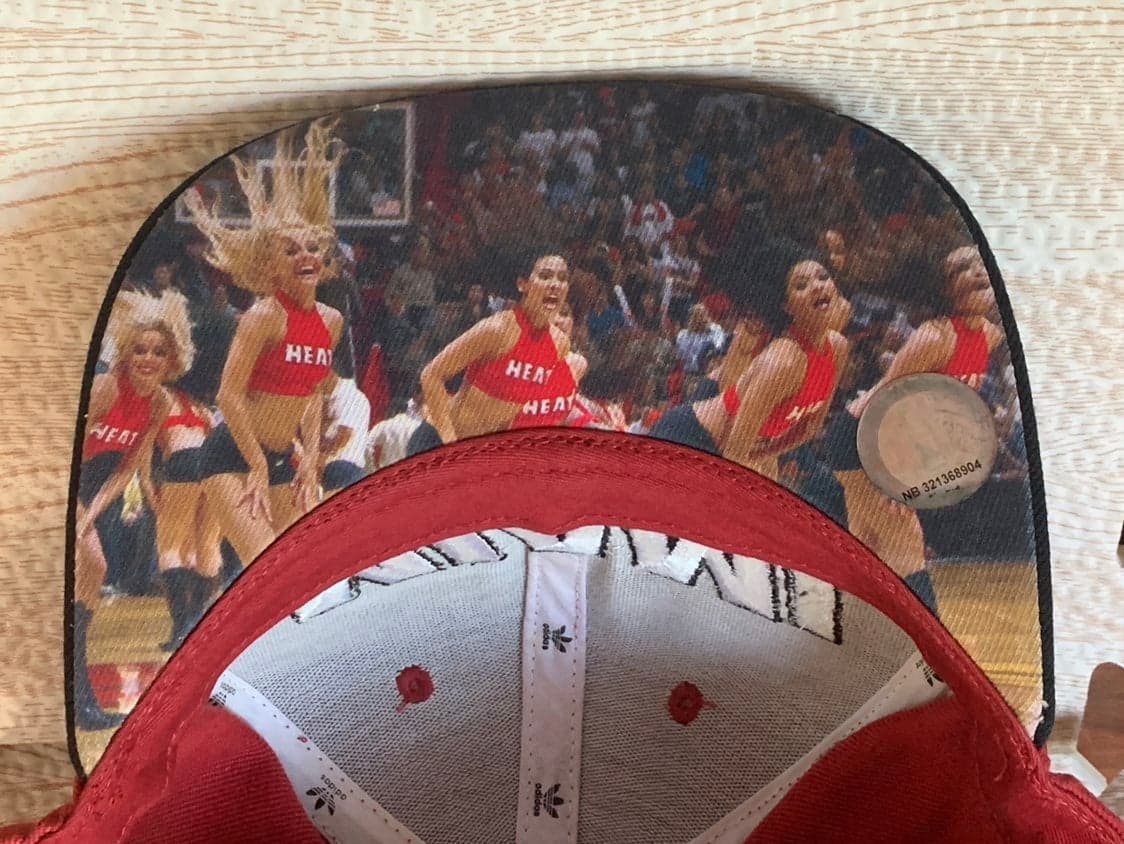 MIAMI HEAT CHEERLEADERS RARE SNAPBACK HAT ADIDAS NBA
