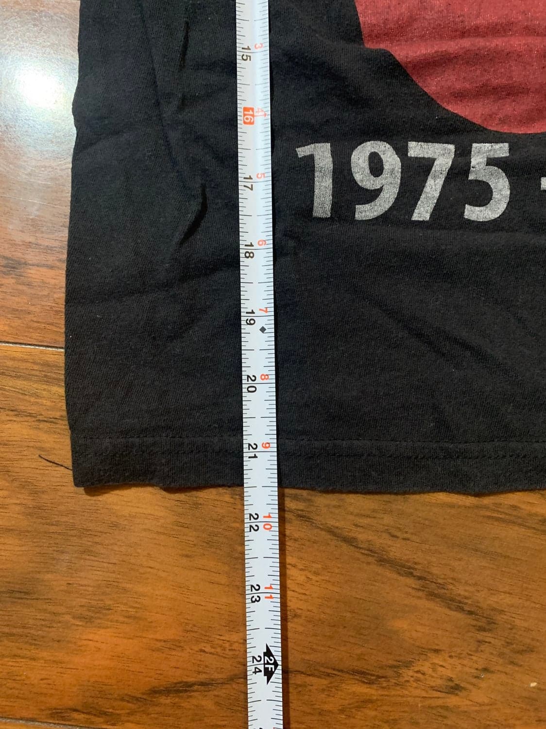 The Rolling Stones Short Sleeve Graphic T-Shirt Size XS black 1975 US Tour - Thumbnail 5
