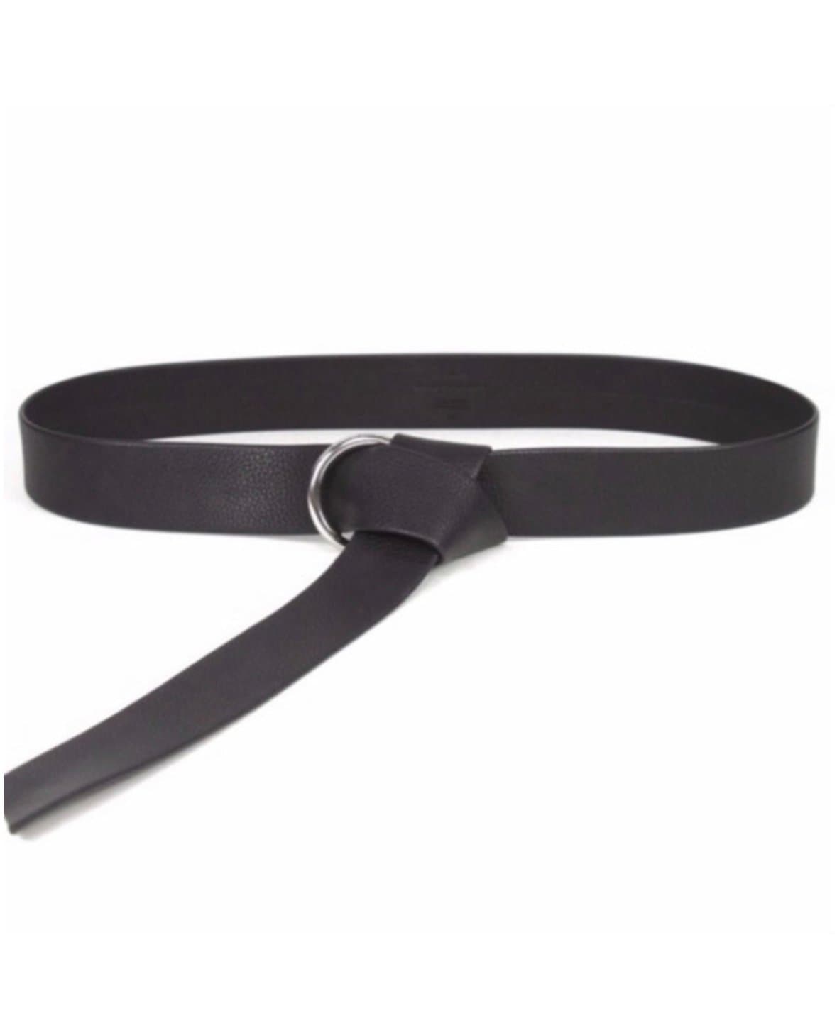 NWT! B-Low the Belt MIA Vegan Leather Black Tie Knot - One Size