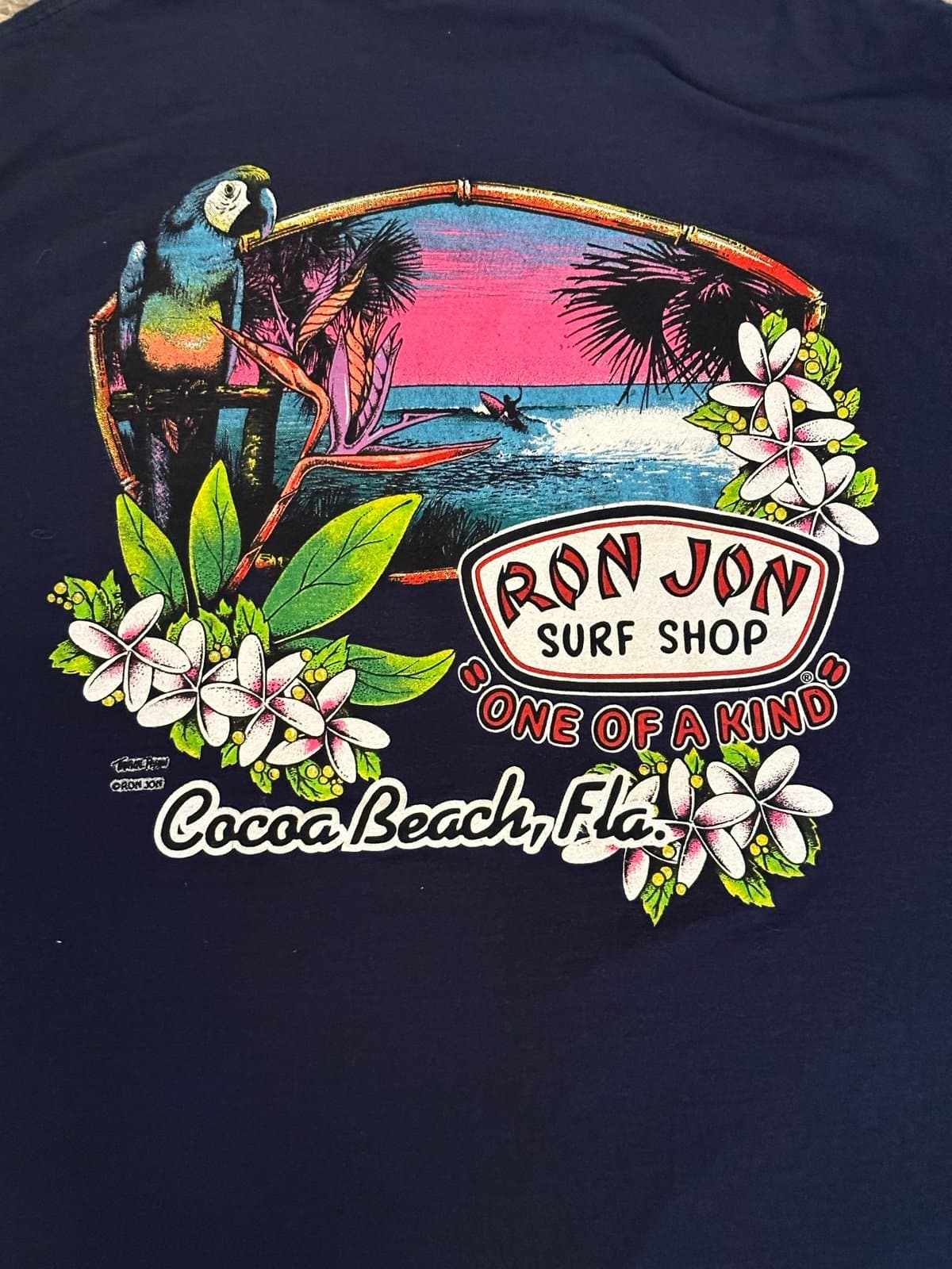 Vintage Ron Jon Surf Shop Pocket Tee Cocoa Beach Florida Mens Medium - Thumbnail 5