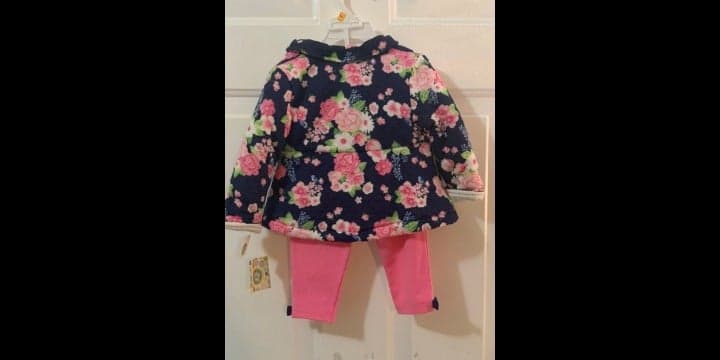 Little Me 3 Piece outfit 12 months girls - Thumbnail 3