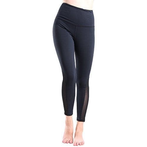 Highwaisted Black Long Capri Leggings womens small - Thumbnail 2