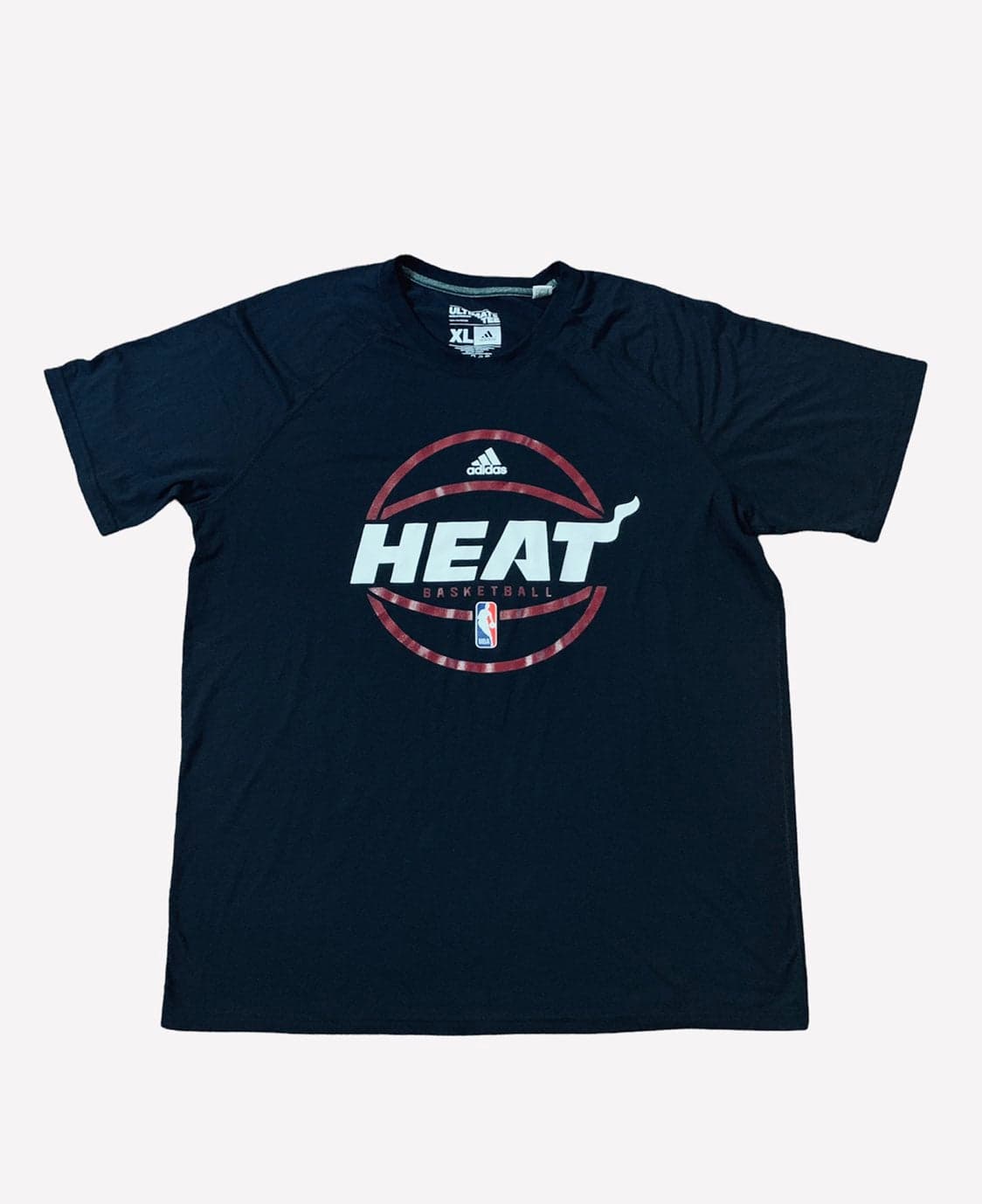 Mens XL Adidas Climalite NBA Miami Heat T-Shirt