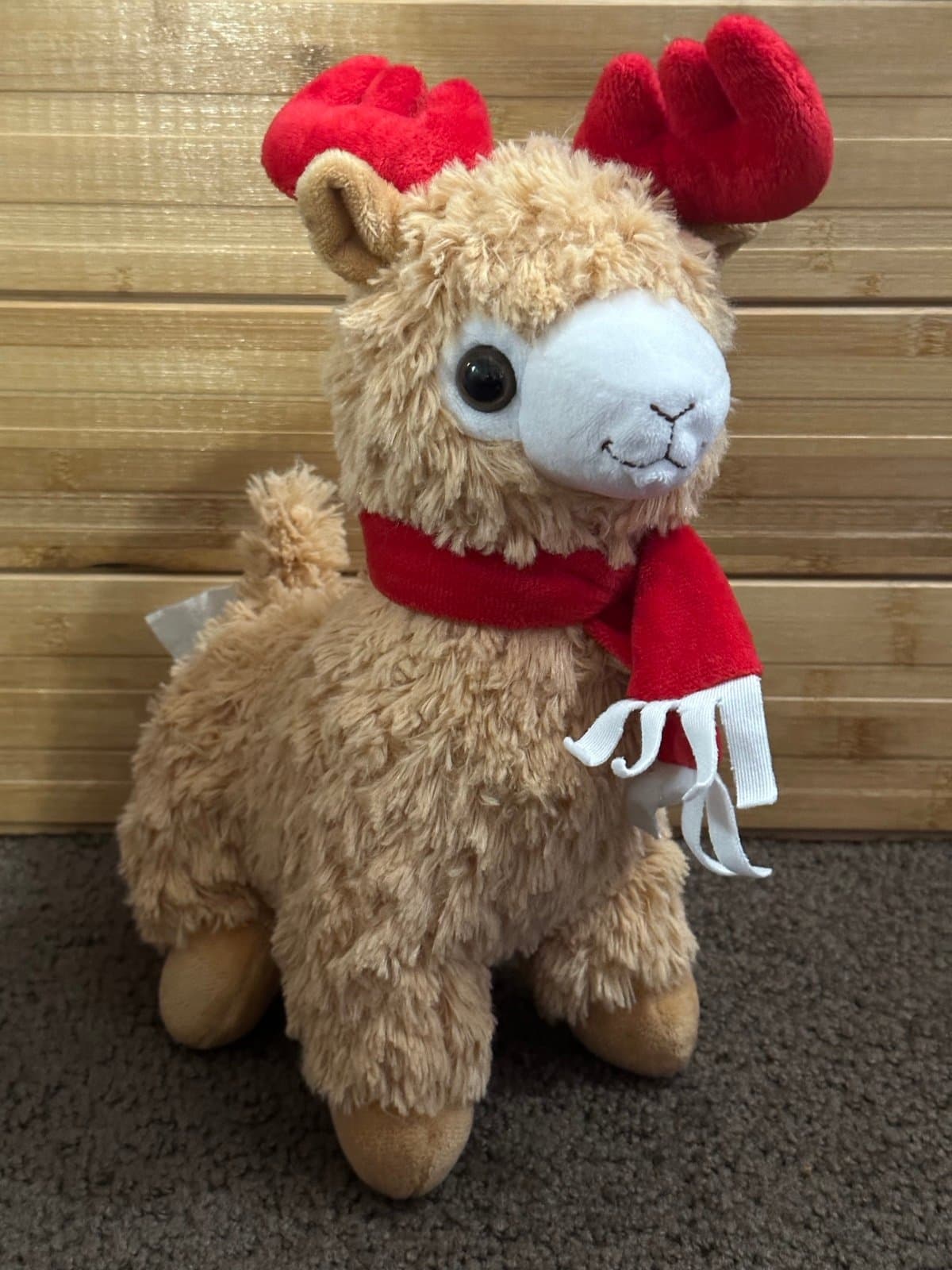 Plush Christmas Alpaca Reindeer Stuffy