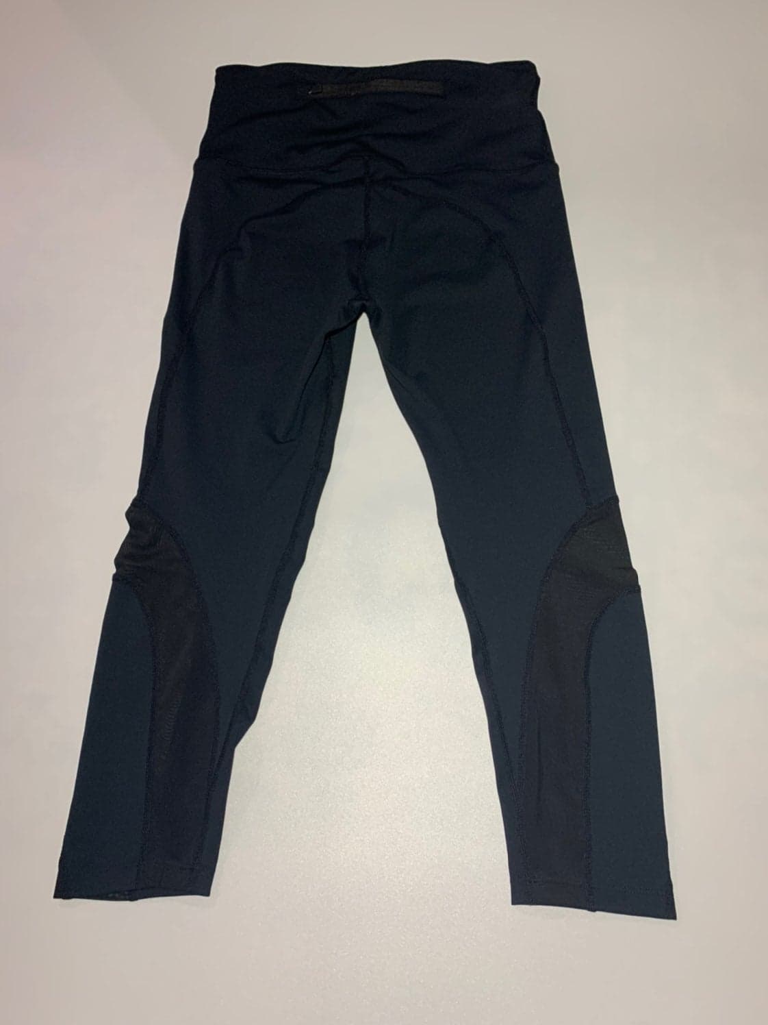 Highwaisted Black Long Capri Leggings womens small - Thumbnail 5