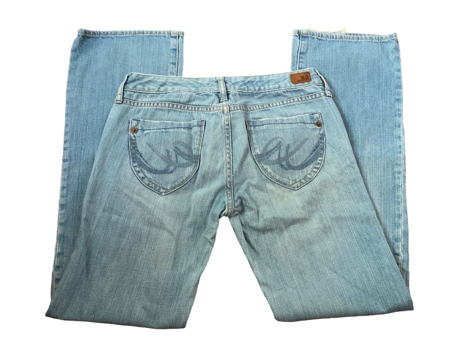 Express X2 Quality Denim Jeans Skinny Ultra Low rise boot cut Womens size 4 - Thumbnail 3