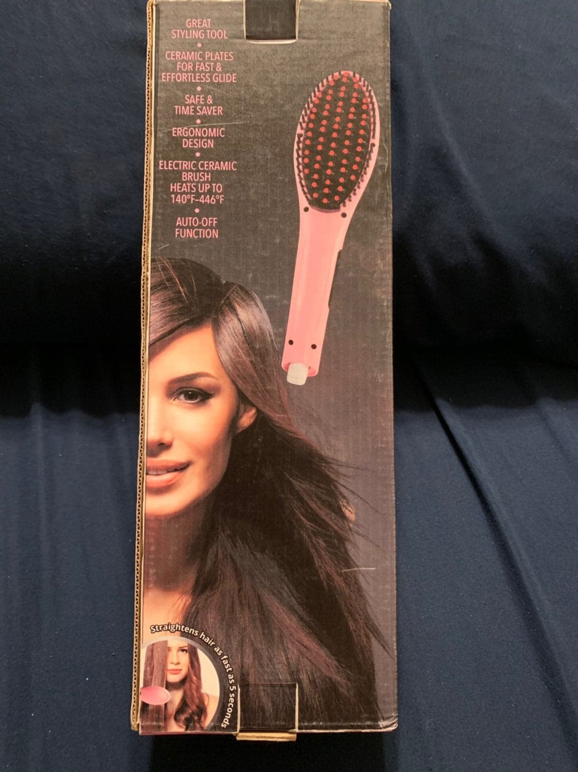 Hair Straightener And Detangler Brush - Thumbnail 6