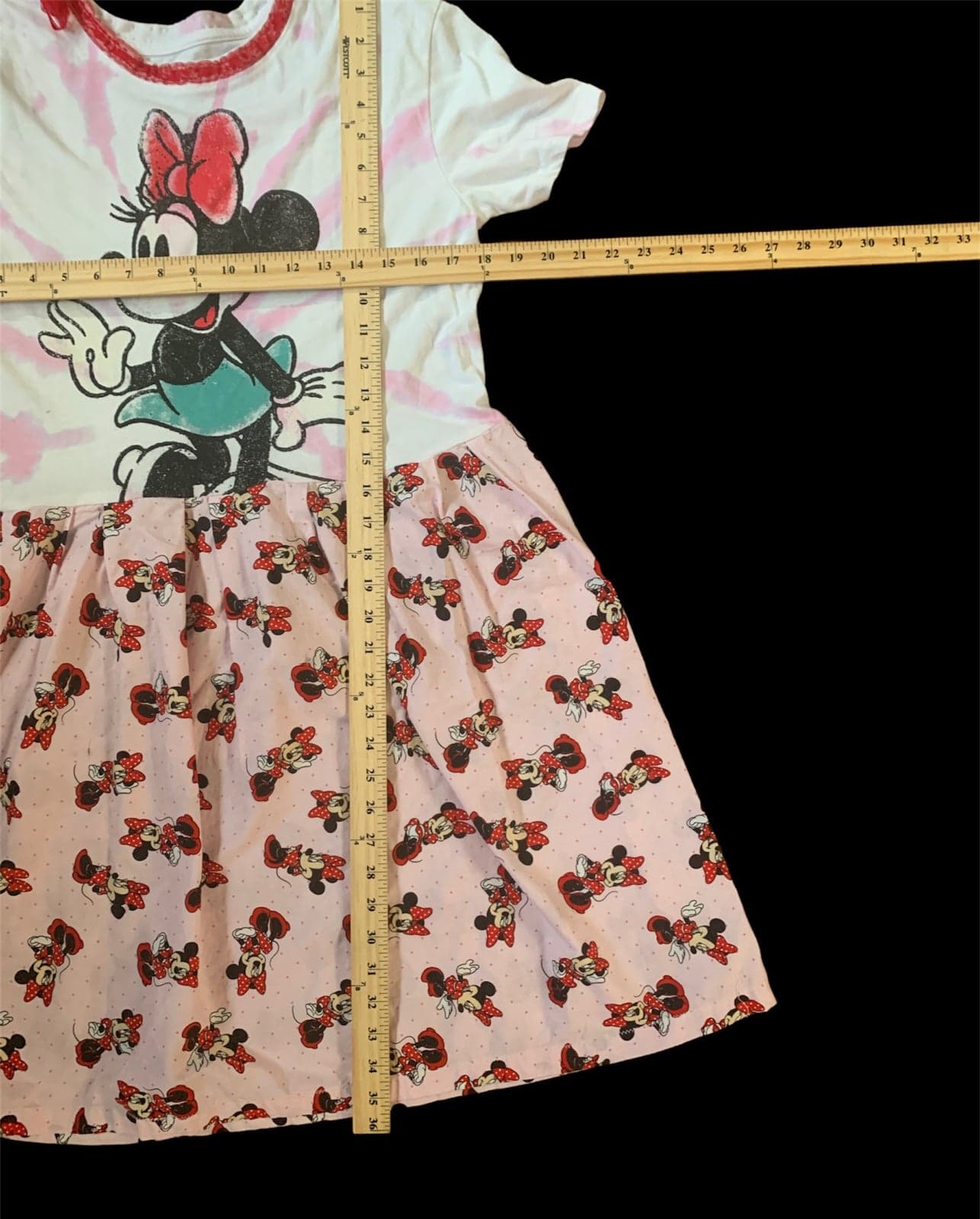 Upcycled Minnie Mouse Dress Adult Womens medium - Thumbnail 3
