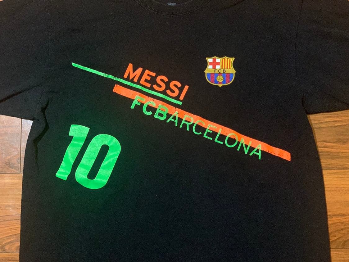 Messi Barcelona Soccer Futbol T-Shirt - Thumbnail 3