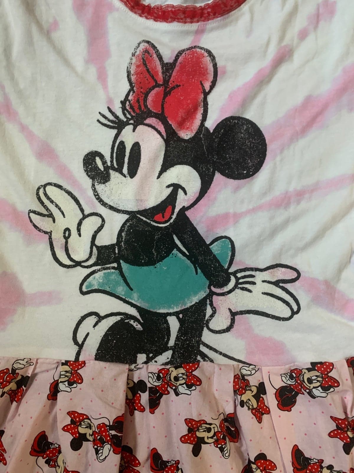 Upcycled Minnie Mouse Dress Adult Womens medium - Thumbnail 5