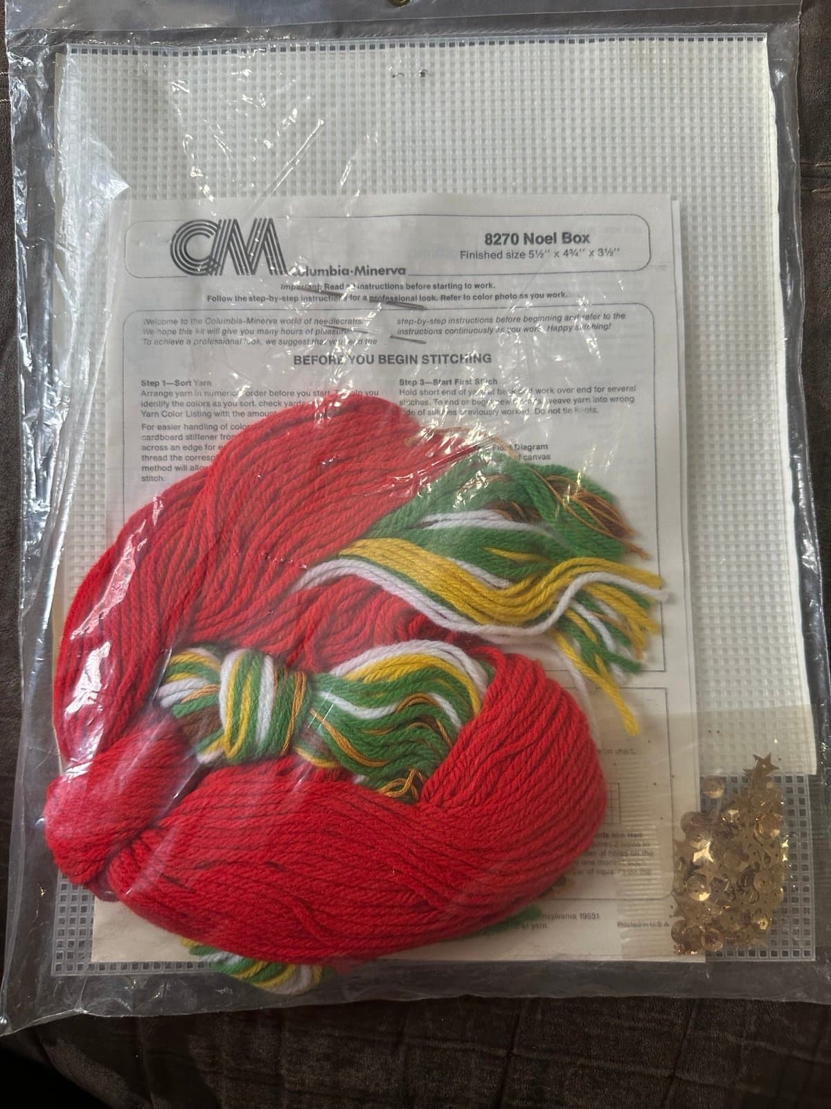 CM Chris Roth Needlepoint Christmas Noel Recipe Box - Thumbnail 2