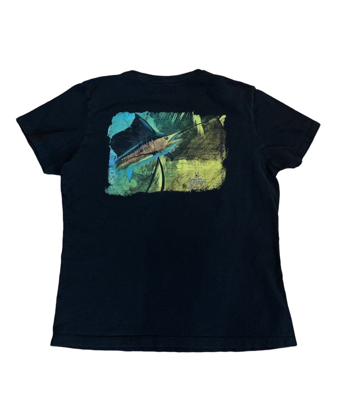 Womens XL Guy Harvey Swordfish T-Shirt - Thumbnail 2