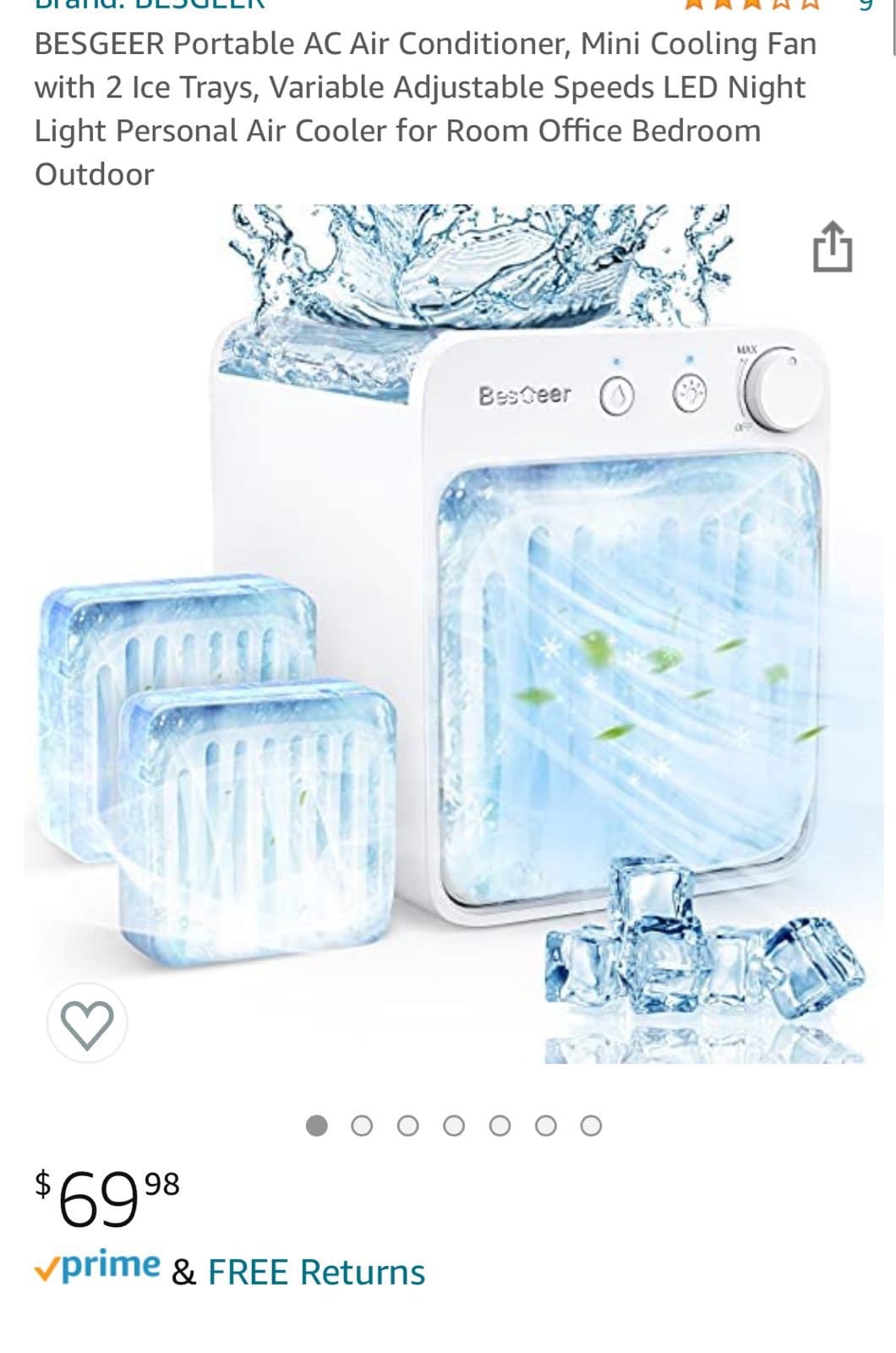 Portable Mini Desktop AC Air Cooler - Thumbnail 5