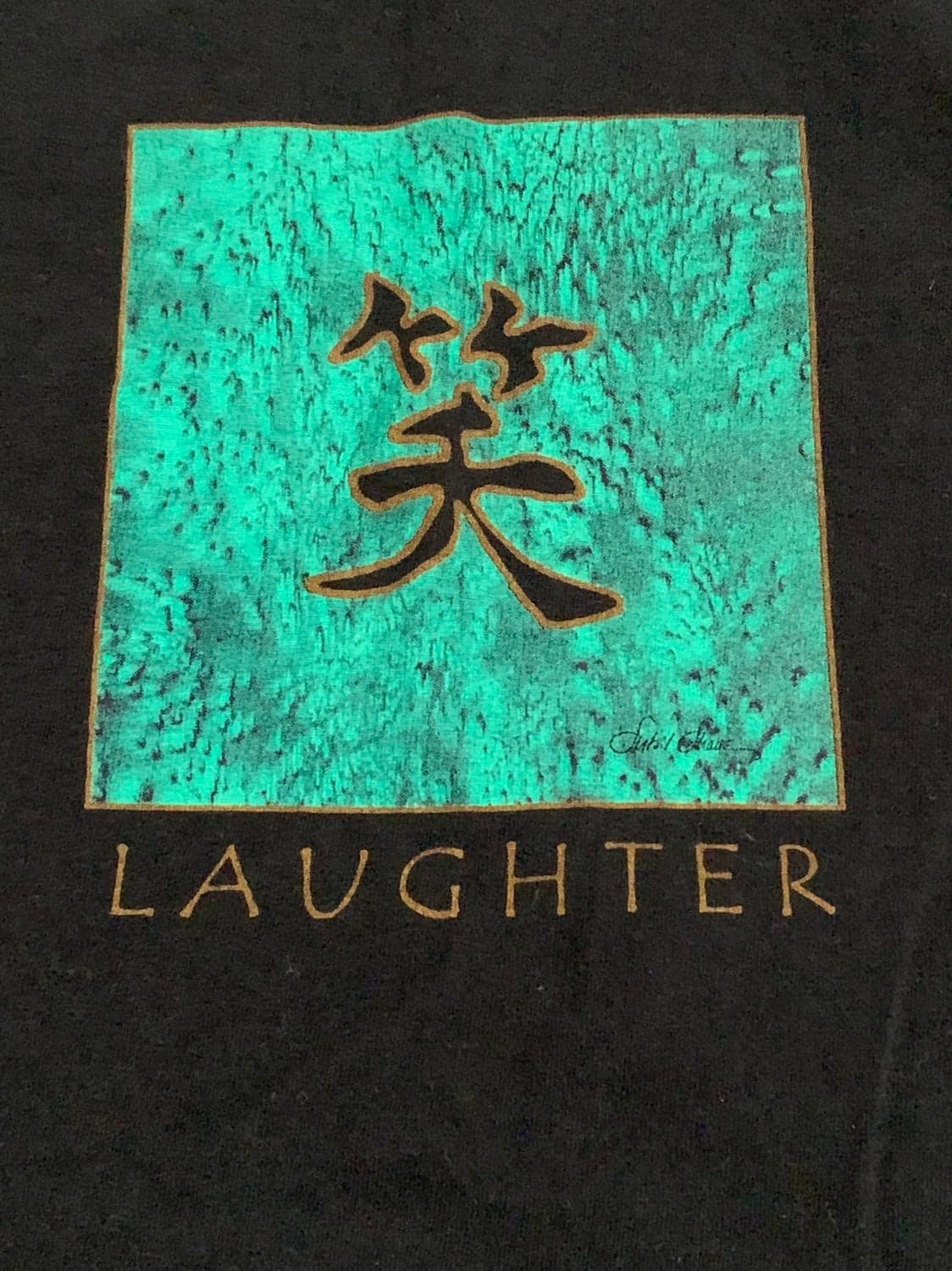 Japanese Laughter Graphic T-Shirt Mens size Medium - Thumbnail 2